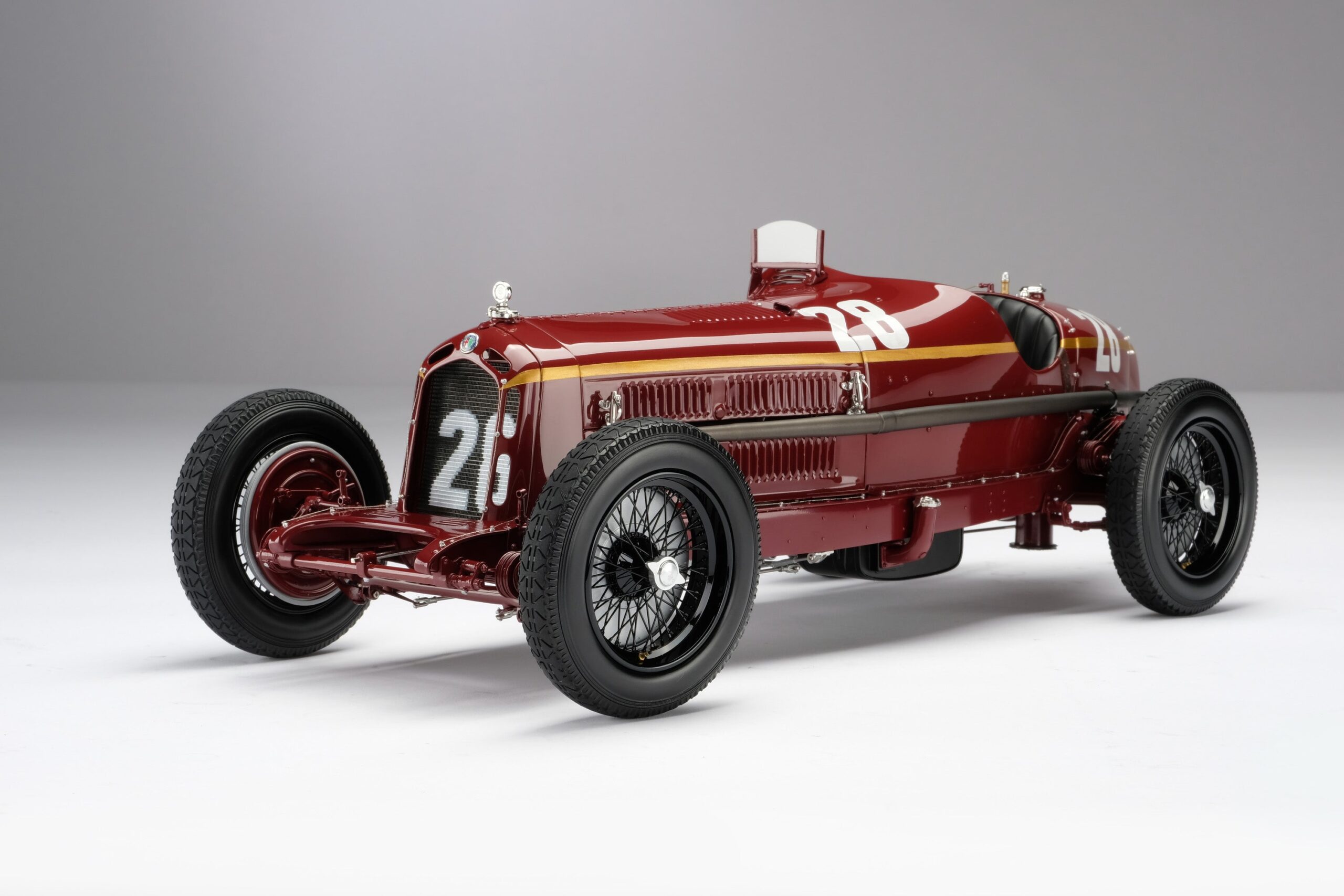 Amalgam Alfa Romeo 8C 2300 "Monza" 1932 Monaco Grand Prix Winner - Tazio Nuvolari - Rot | 1:8 - 画像26
