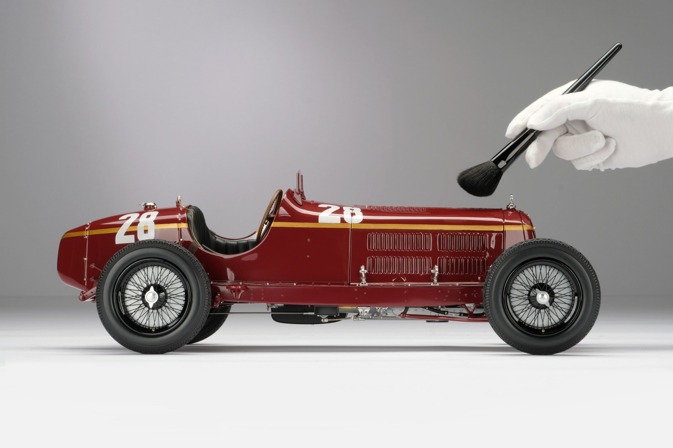 Amalgam Alfa Romeo 8C 2300 "Monza" 1932 Monaco Grand Prix Winner - Tazio Nuvolari - Rot | 1:8 - 画像4