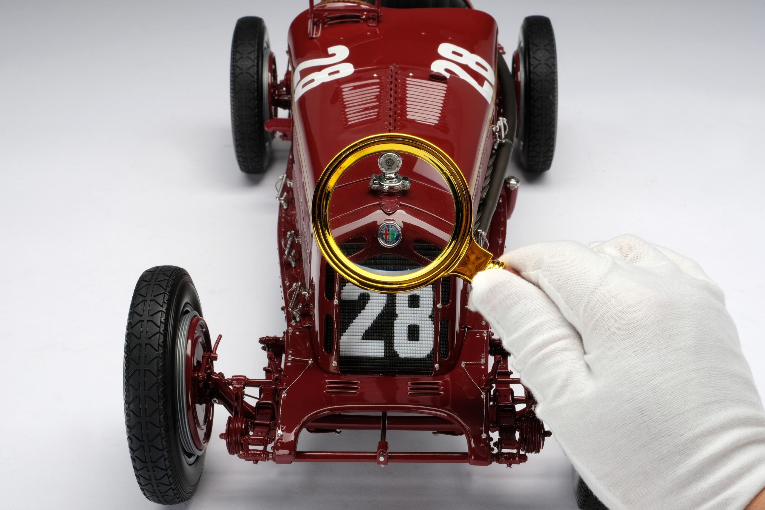 Amalgam Alfa Romeo 8C 2300 "Monza" 1932 Monaco Grand Prix Winner - Tazio Nuvolari - Rot | 1:8 - 画像6
