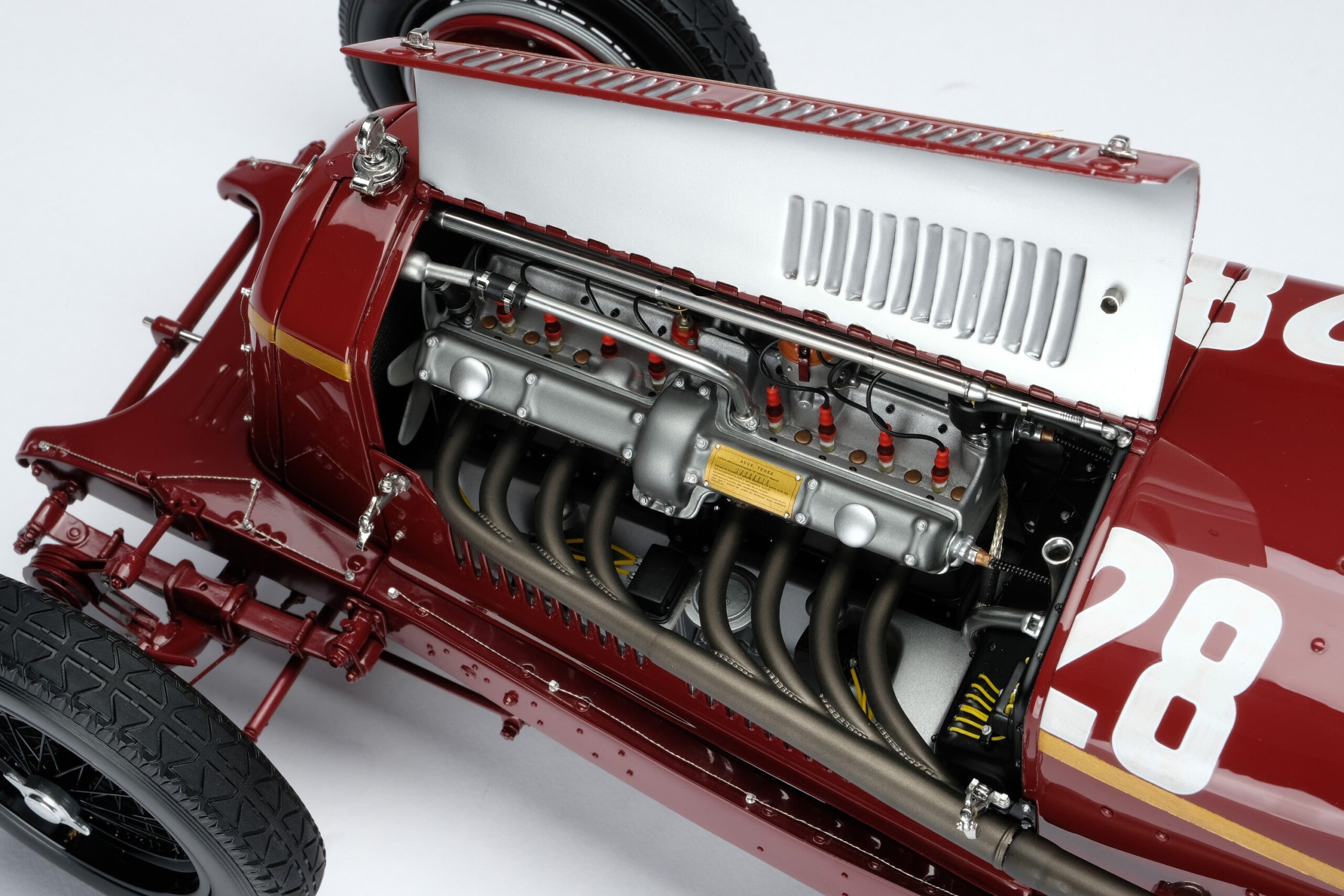Amalgam Alfa Romeo 8C 2300 "Monza" 1932 Monaco Grand Prix Winner - Tazio Nuvolari - Rot | 1:8 - 画像12