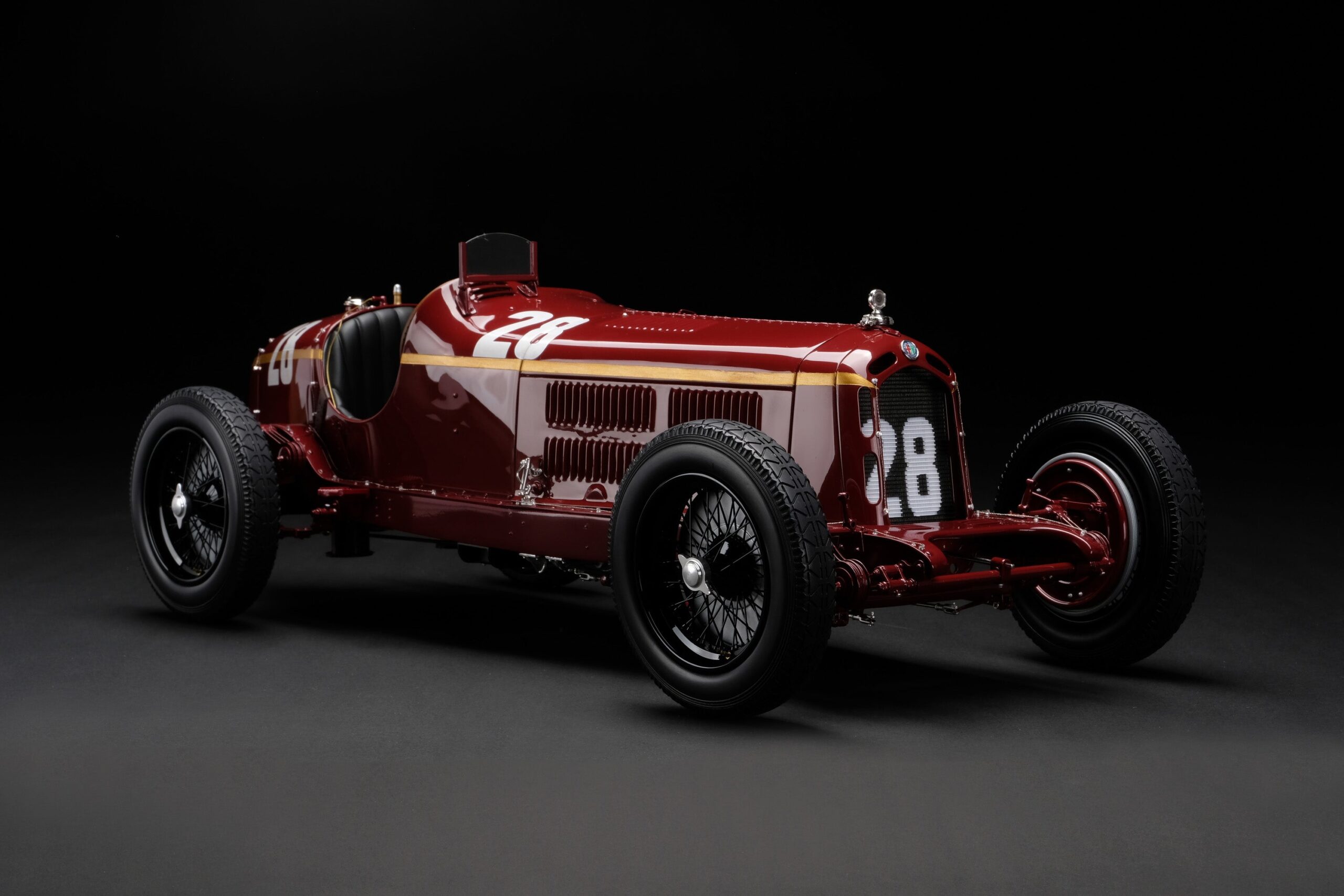 アマルガム アルファロメオ 8C 2300 "モンツァ" 1932年 モナコグランプリ 優勝 - タジオ・ヌヴォラリ - レッド | 1:8