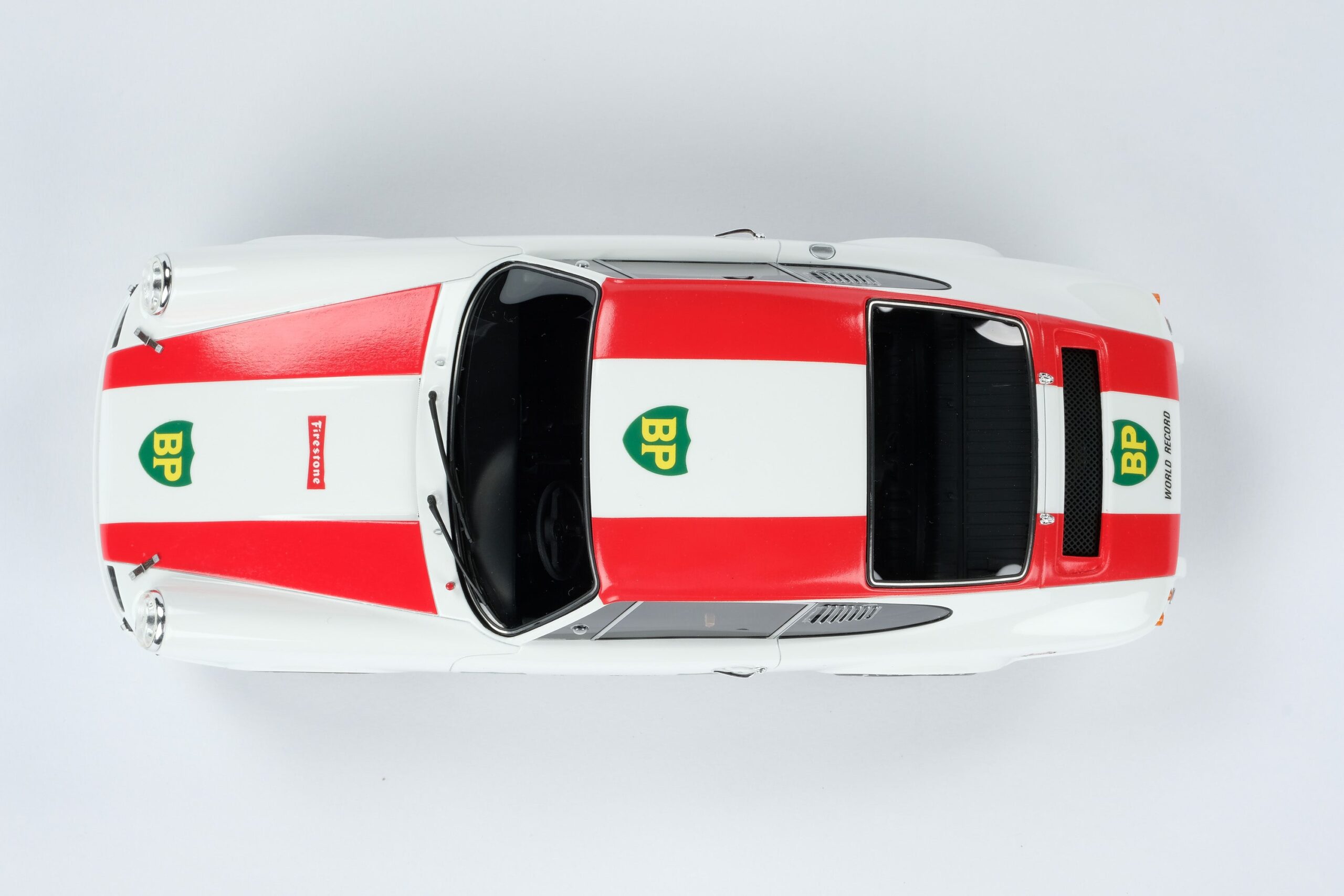 Amalgam Porsche 911 R 1967 BP World Record - Weiß | 1:18 - Image 8