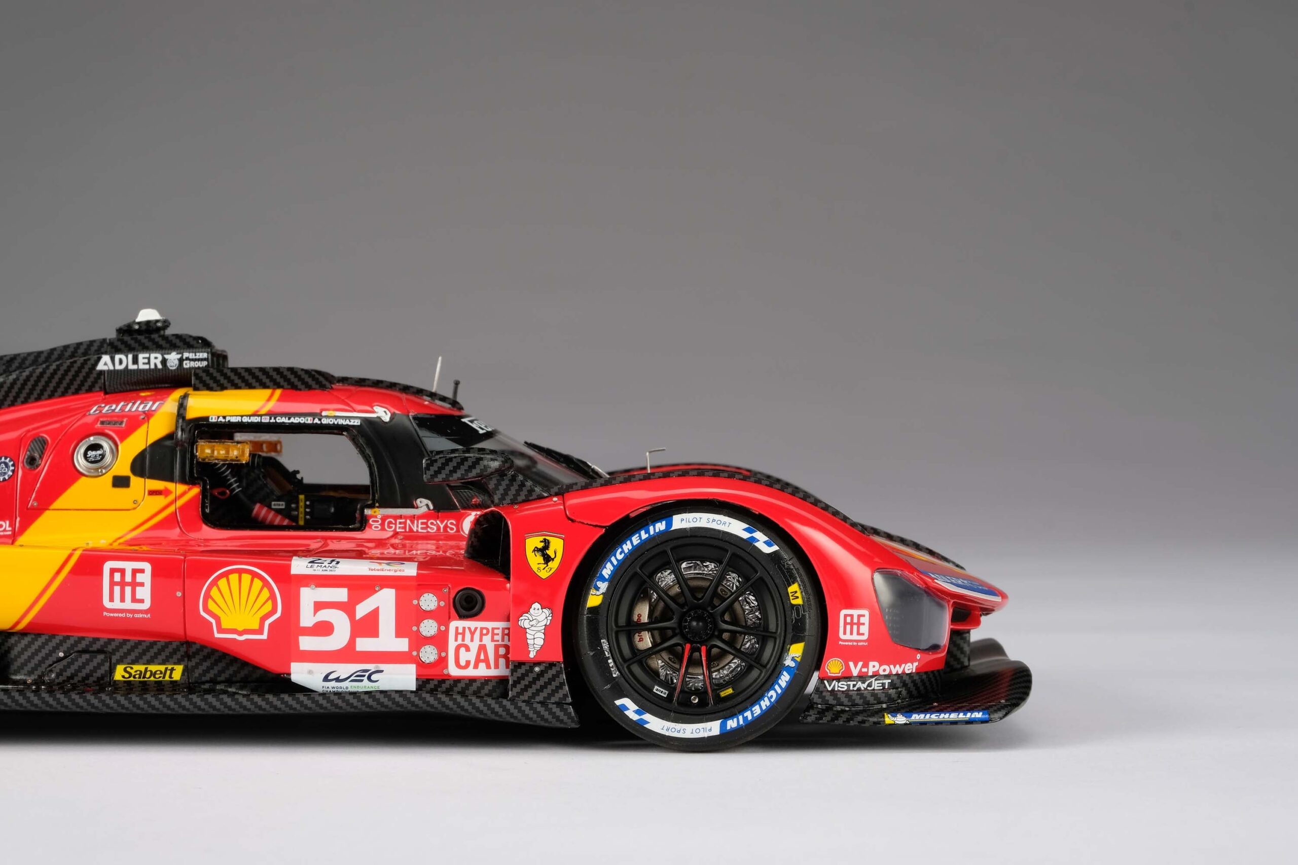 Amalgam Ferrari 499P 2023 Le Mans Winner #51 - Rot | 1:18 - 画像29