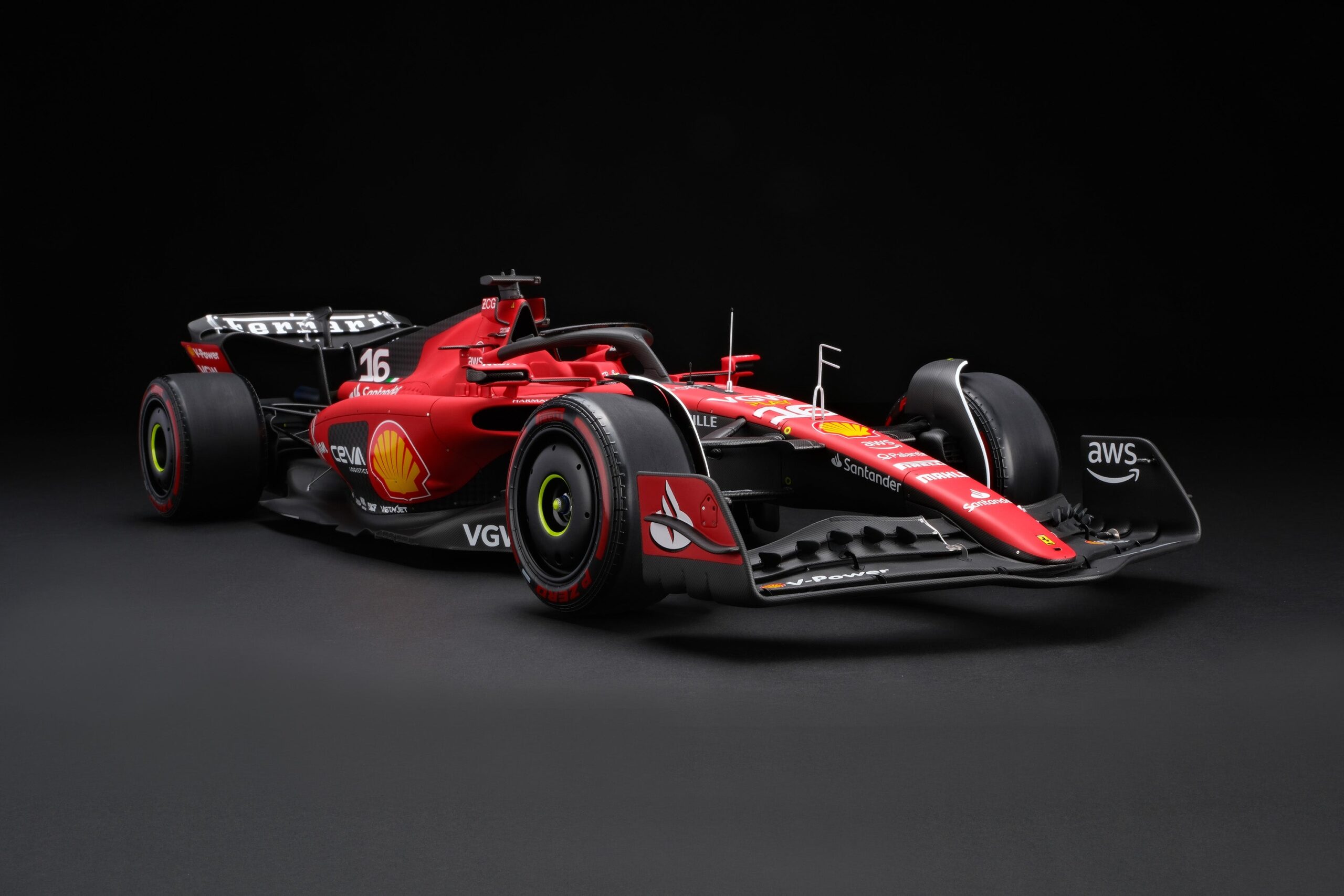 Amalgam Ferrari SF-23 Librea de la Temporada 2023 - Rojo | 1:8