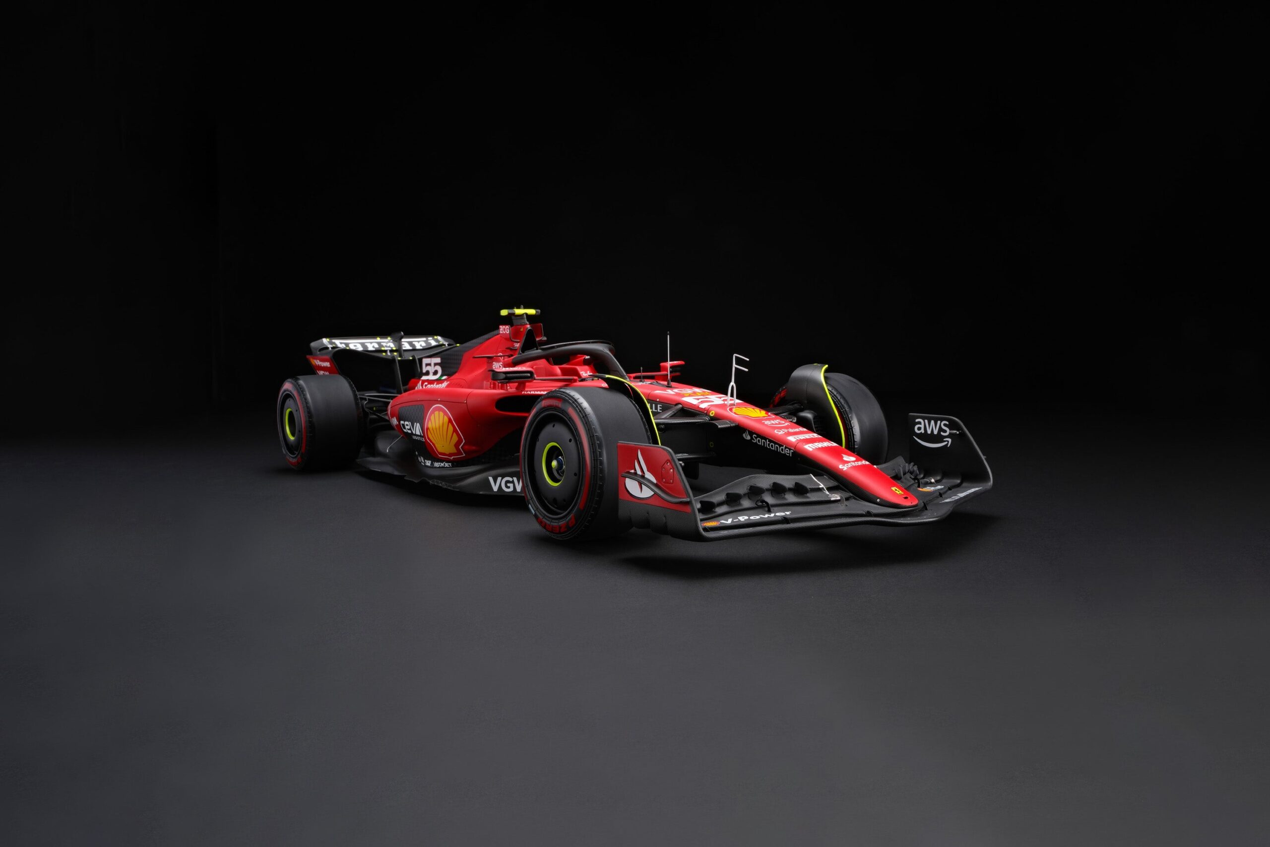 Amalgam Ferrari SF-23 2023 Season Livery - Rot | 1:8 - Imagen 2