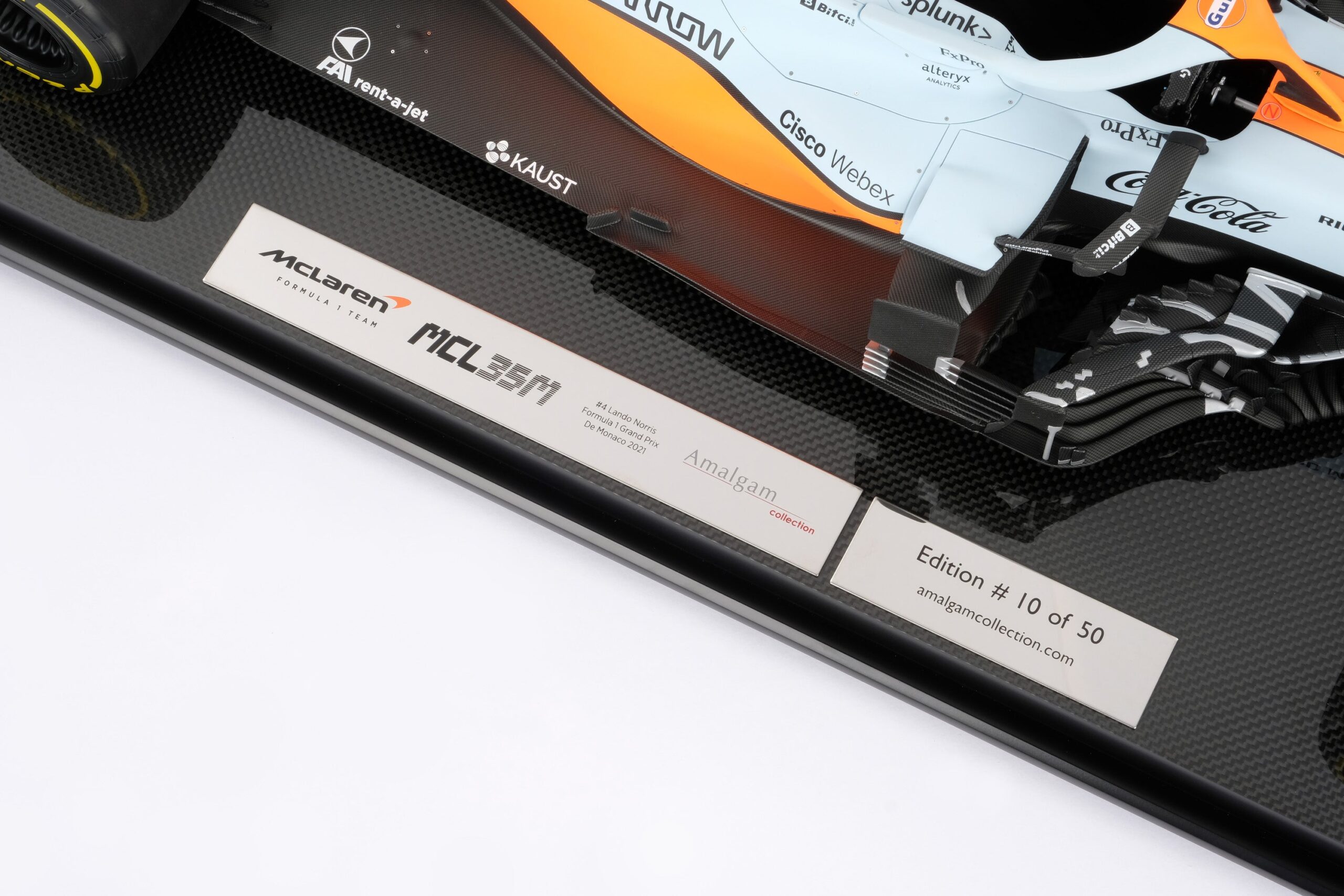 Amalgam McLaren MCL35M 2021 Monaco Grand Prix - Blau | 1:8 - Image 16