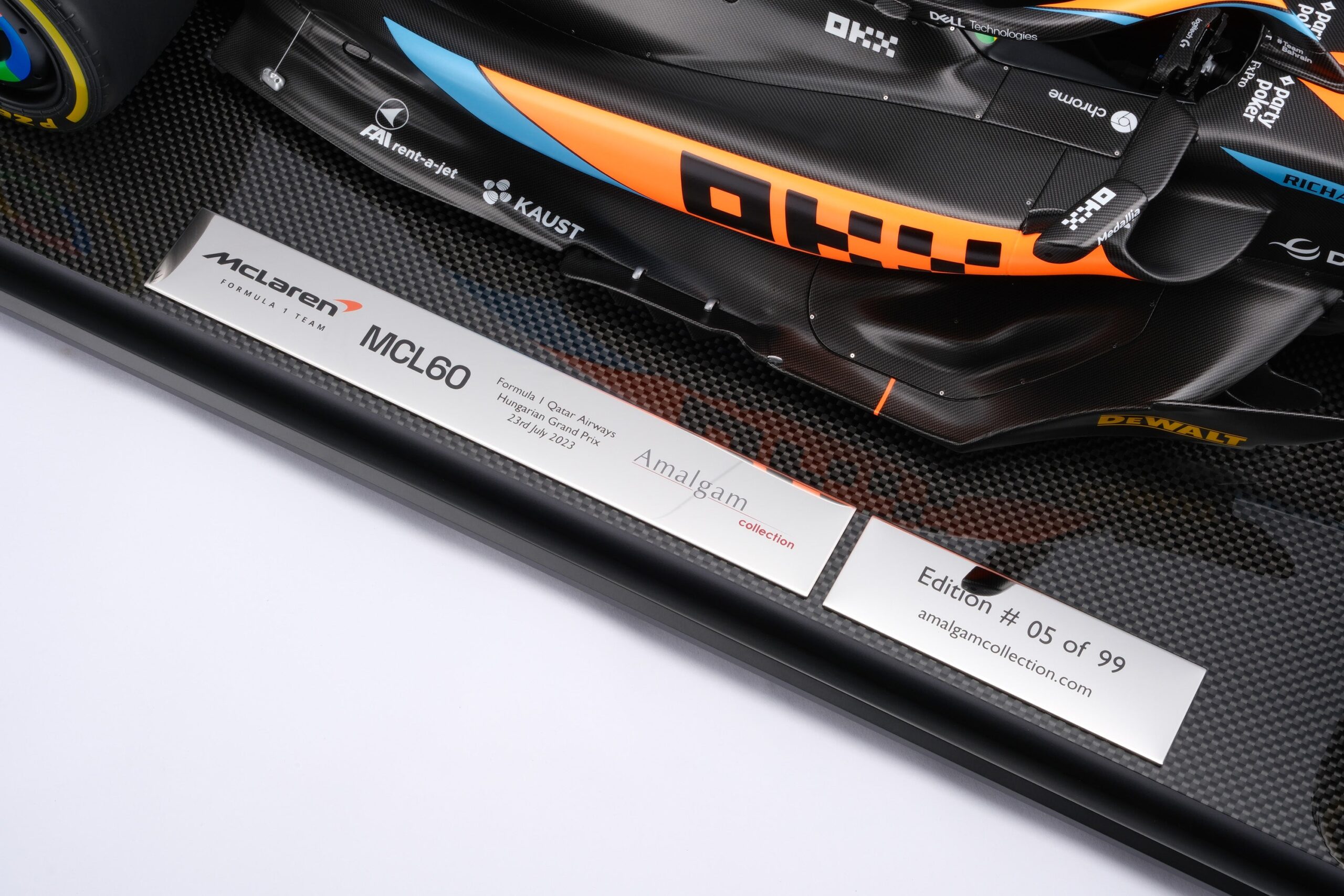 Amalgam McLaren MCL60 2023 Hungary Grand Prix Lando Norris | 1:8 - 画像18
