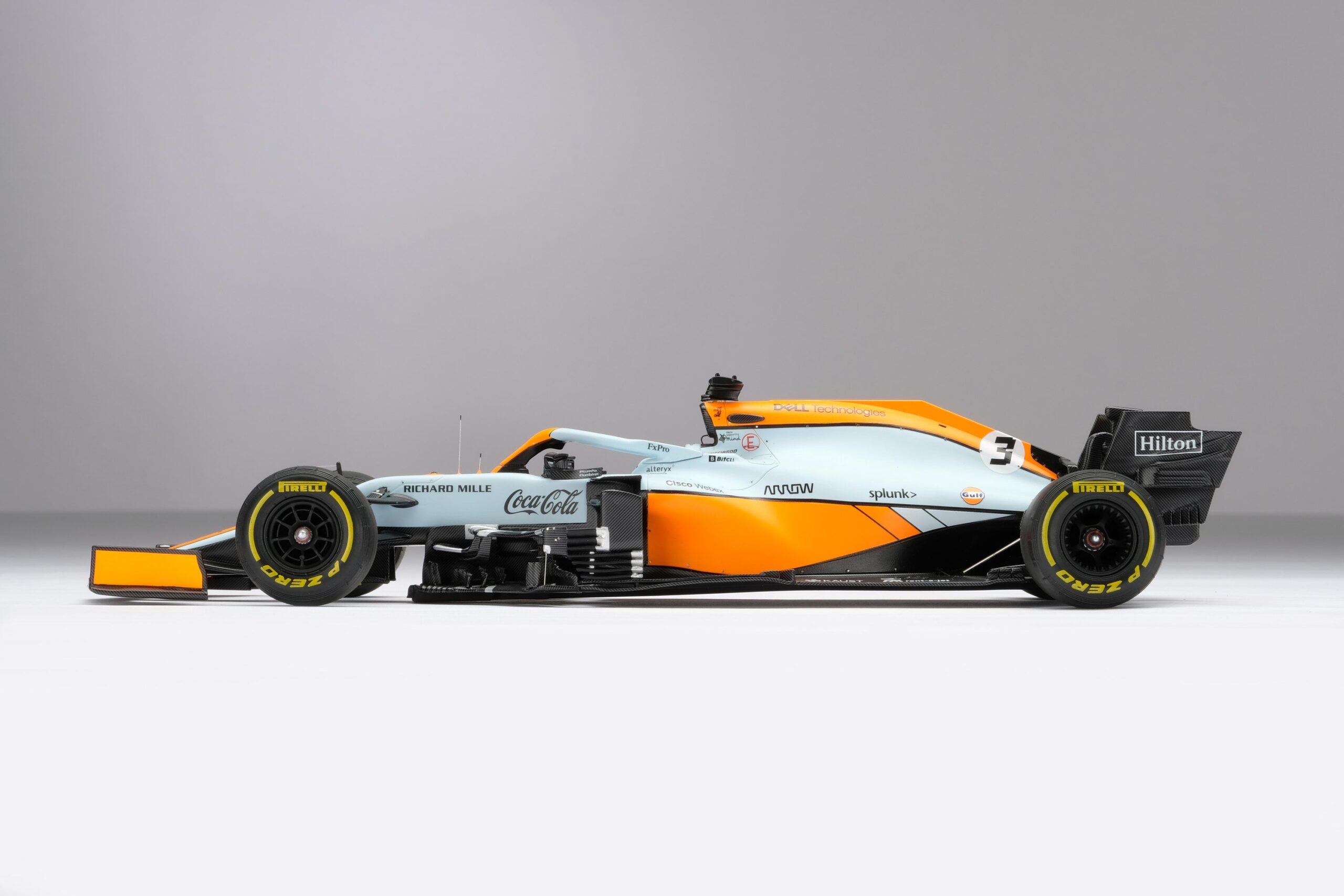 Amalgam McLaren MCL35M 2021 Monaco Grand Prix - Hellblau/Orange | 1:18 - Image 11