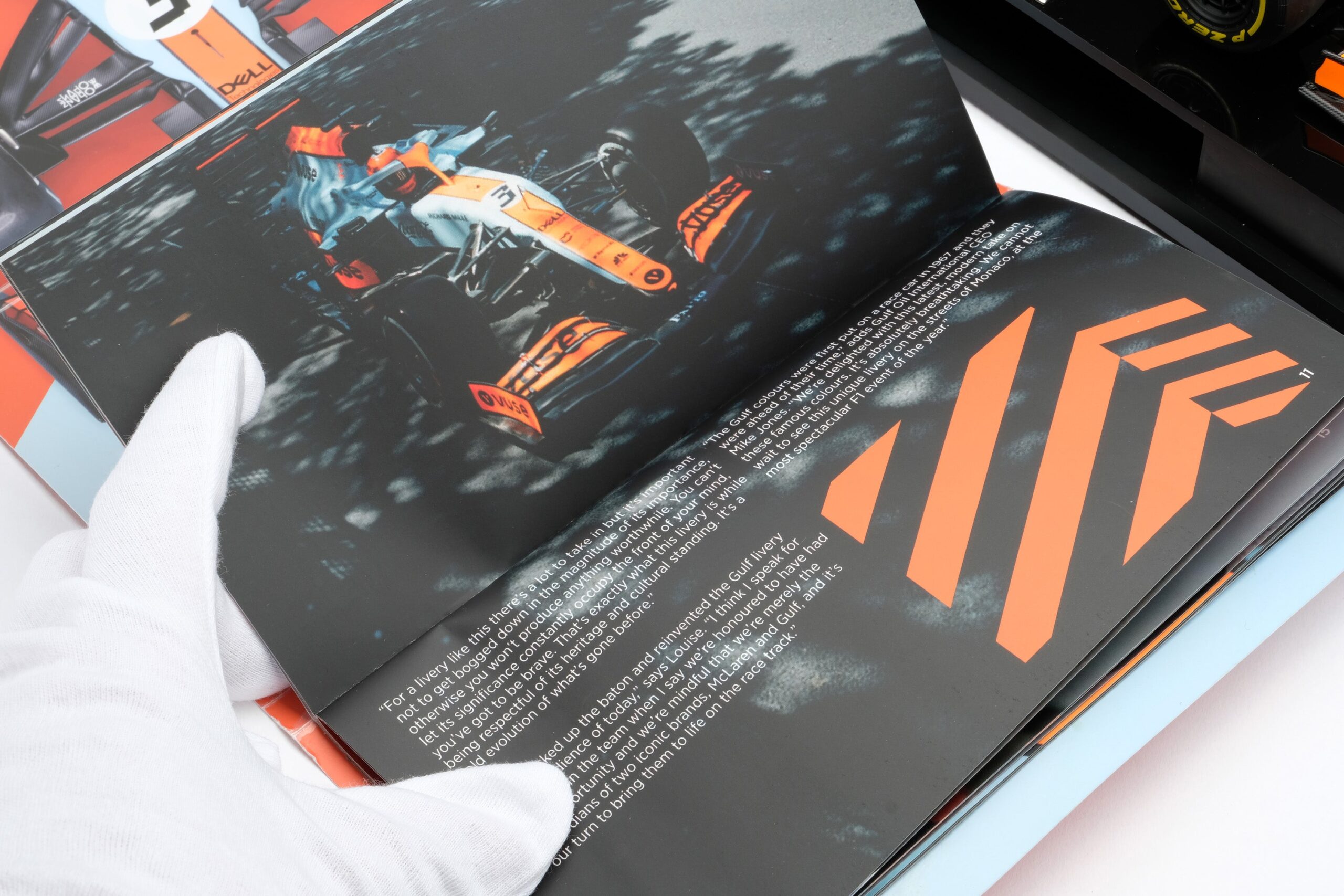 Amalgam McLaren MCL35M 2021 Monaco Grand Prix - Hellblau/Orange | 1:18 - Image 21