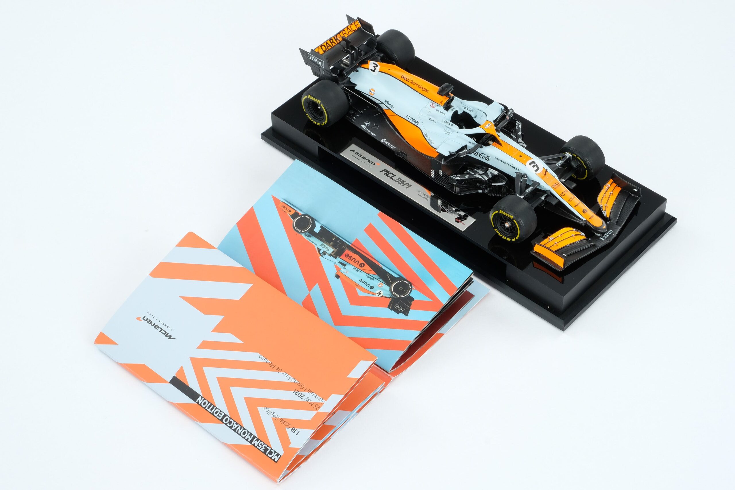Amalgam McLaren MCL35M 2021 Monaco Grand Prix - Hellblau/Orange | 1:18 - Image 19