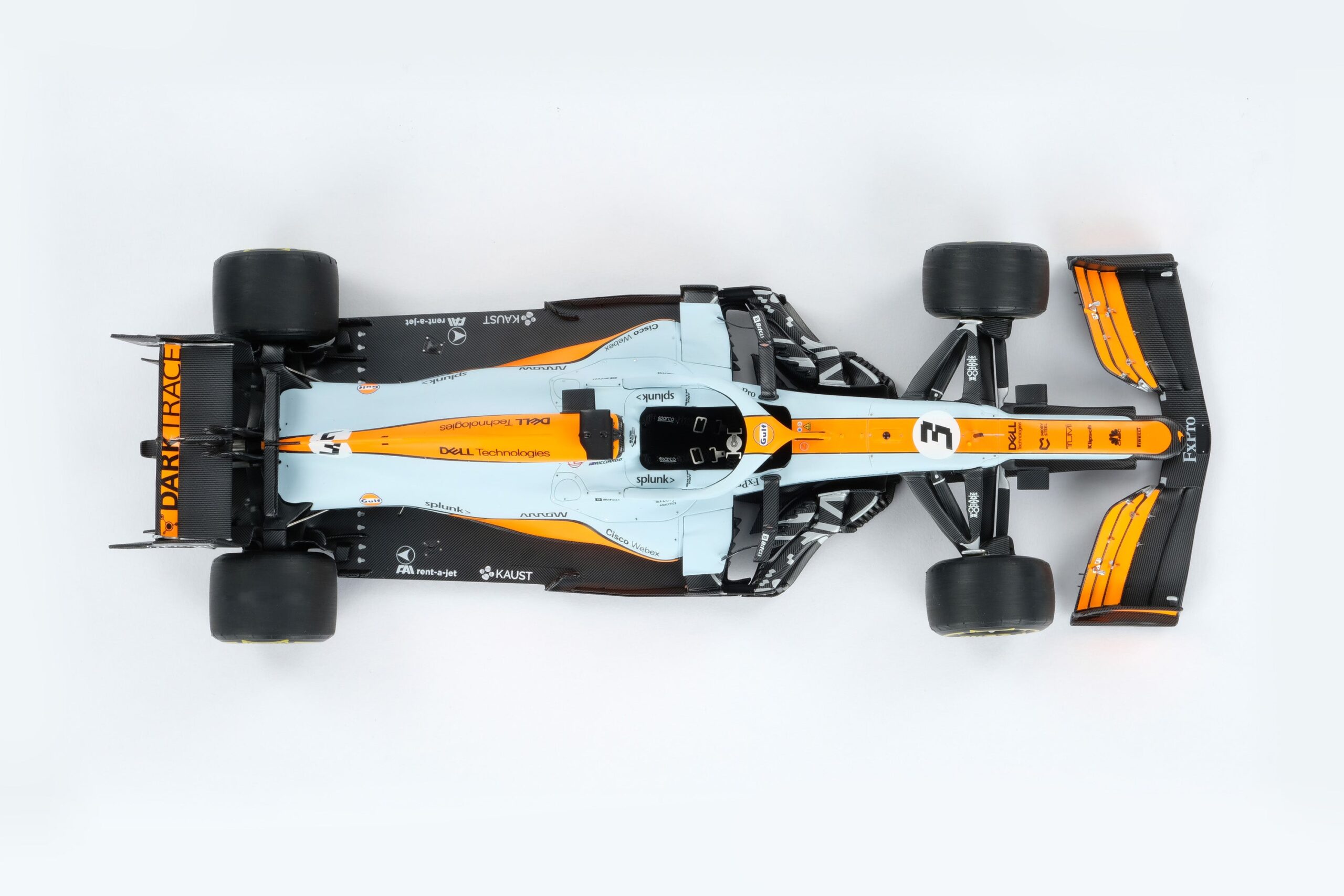 Amalgam McLaren MCL35M 2021 Monaco Grand Prix - Hellblau/Orange | 1:18 - Image 23