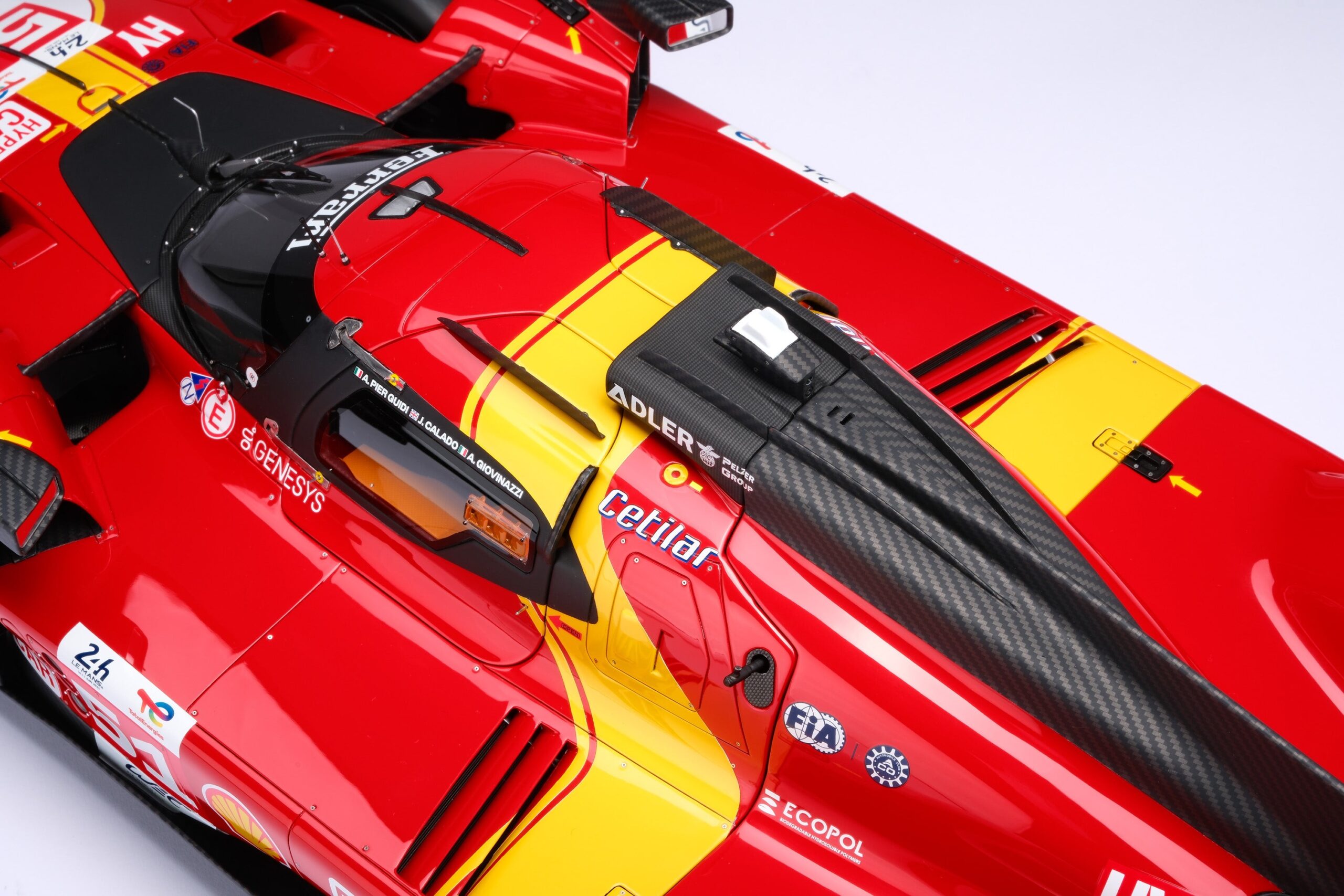 Amalgam Ferrari 499P 2023 Le Mans - Rot | 1:8 - 画像23