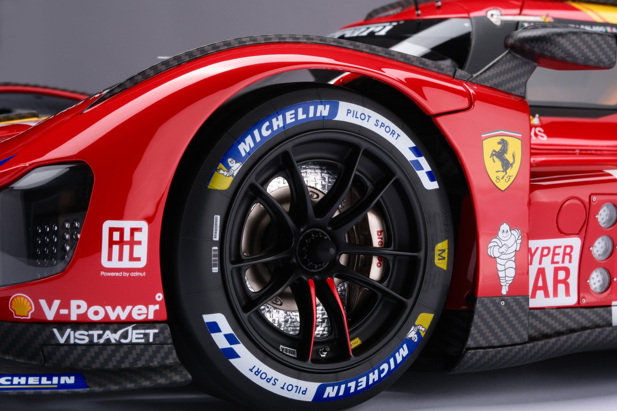 Amalgam Ferrari 499P 2023 Le Mans - Rot | 1:8 - 画像24