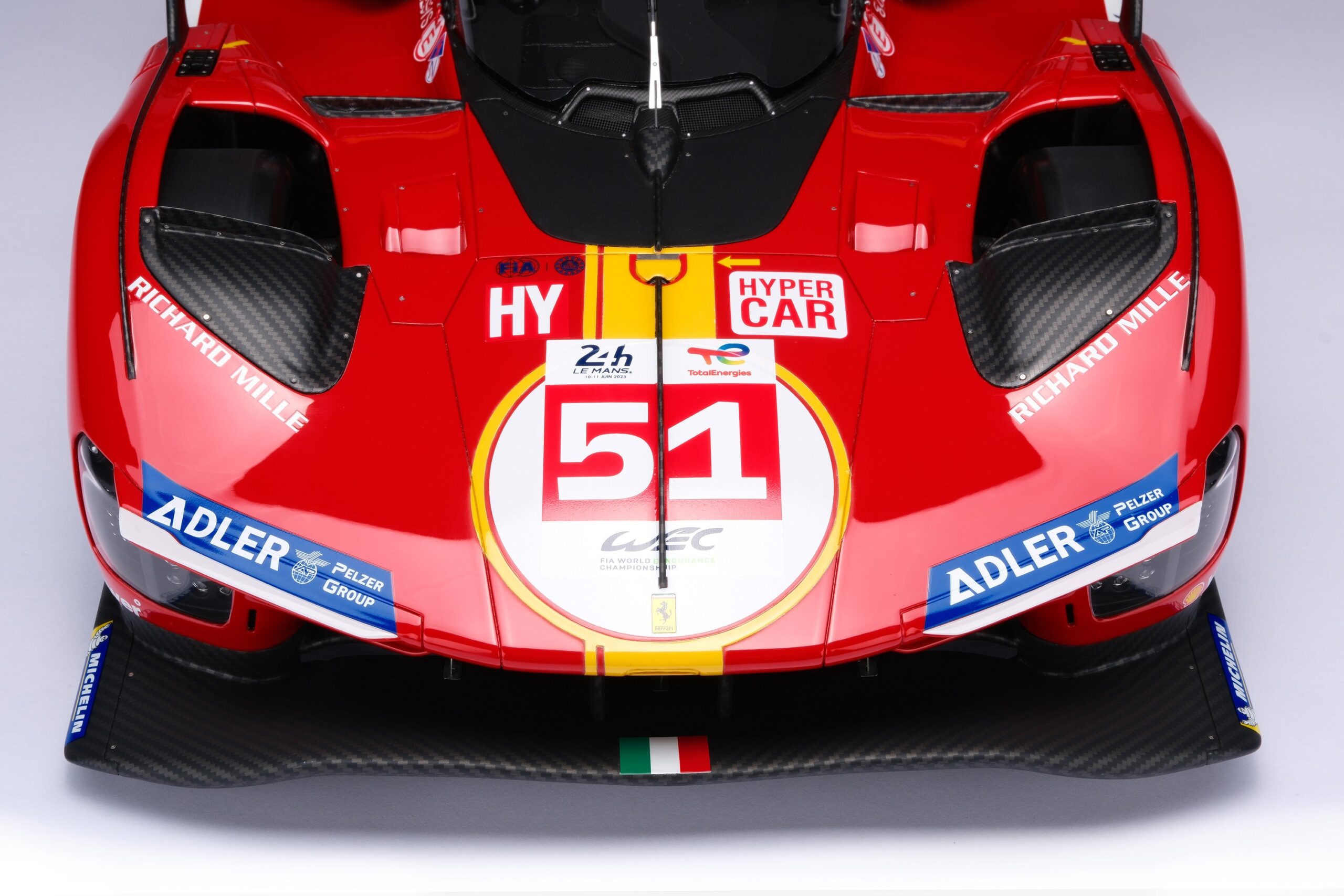 Amalgam Ferrari 499P 2023 Le Mans - Rot | 1:8 - 画像19