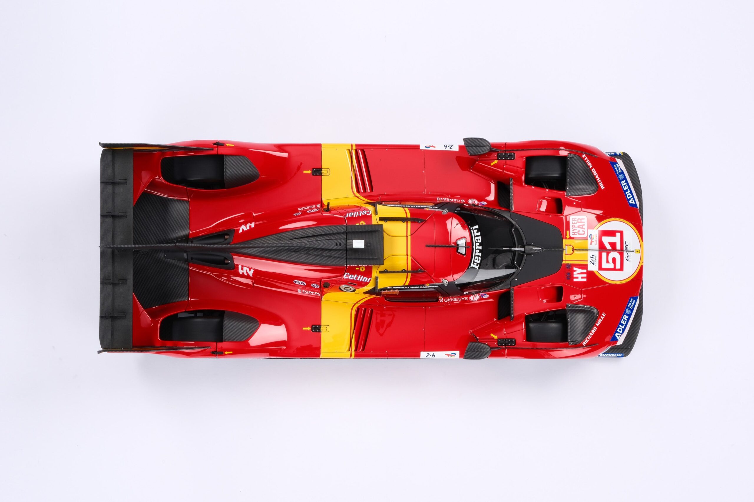 Amalgam Ferrari 499P 2023 Le Mans - Rot | 1:8 - 画像25