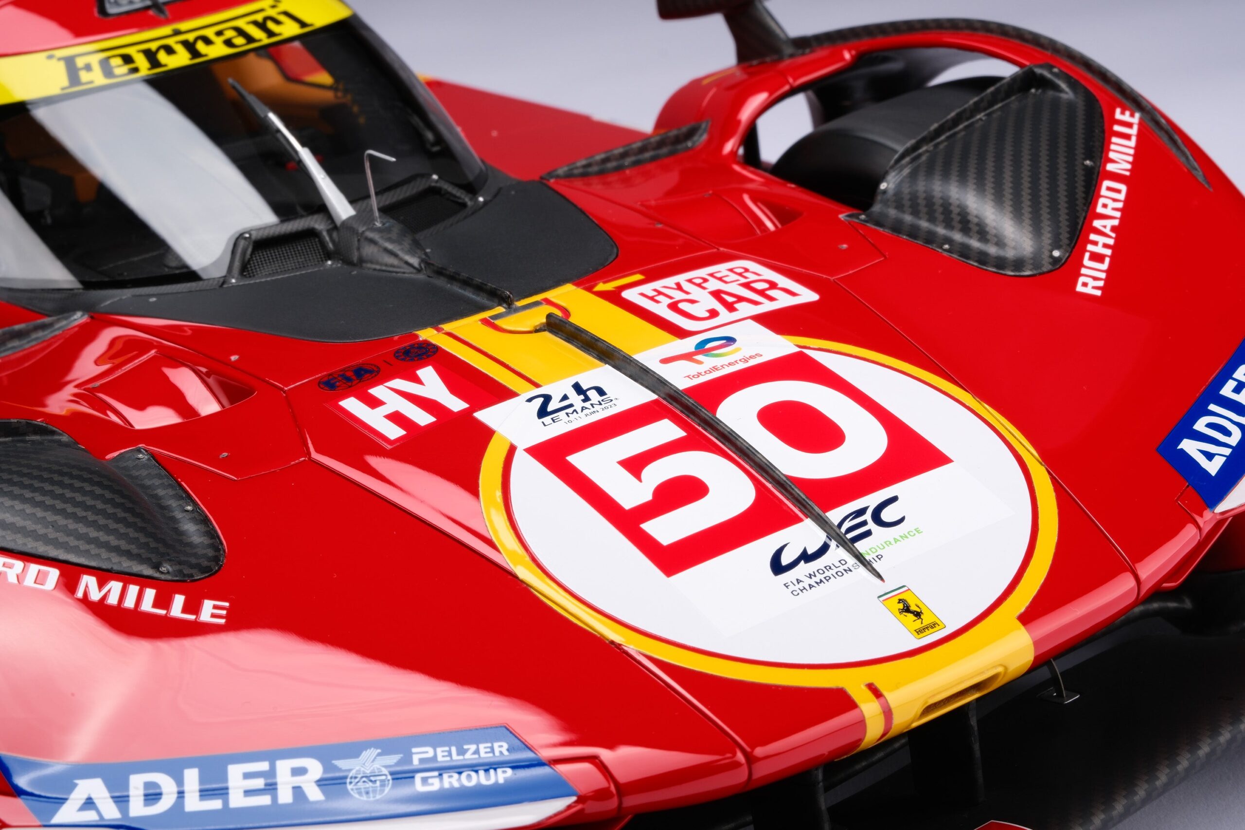 Amalgam Ferrari 499P 2023 Le Mans - Rot | 1:8 - 画像45