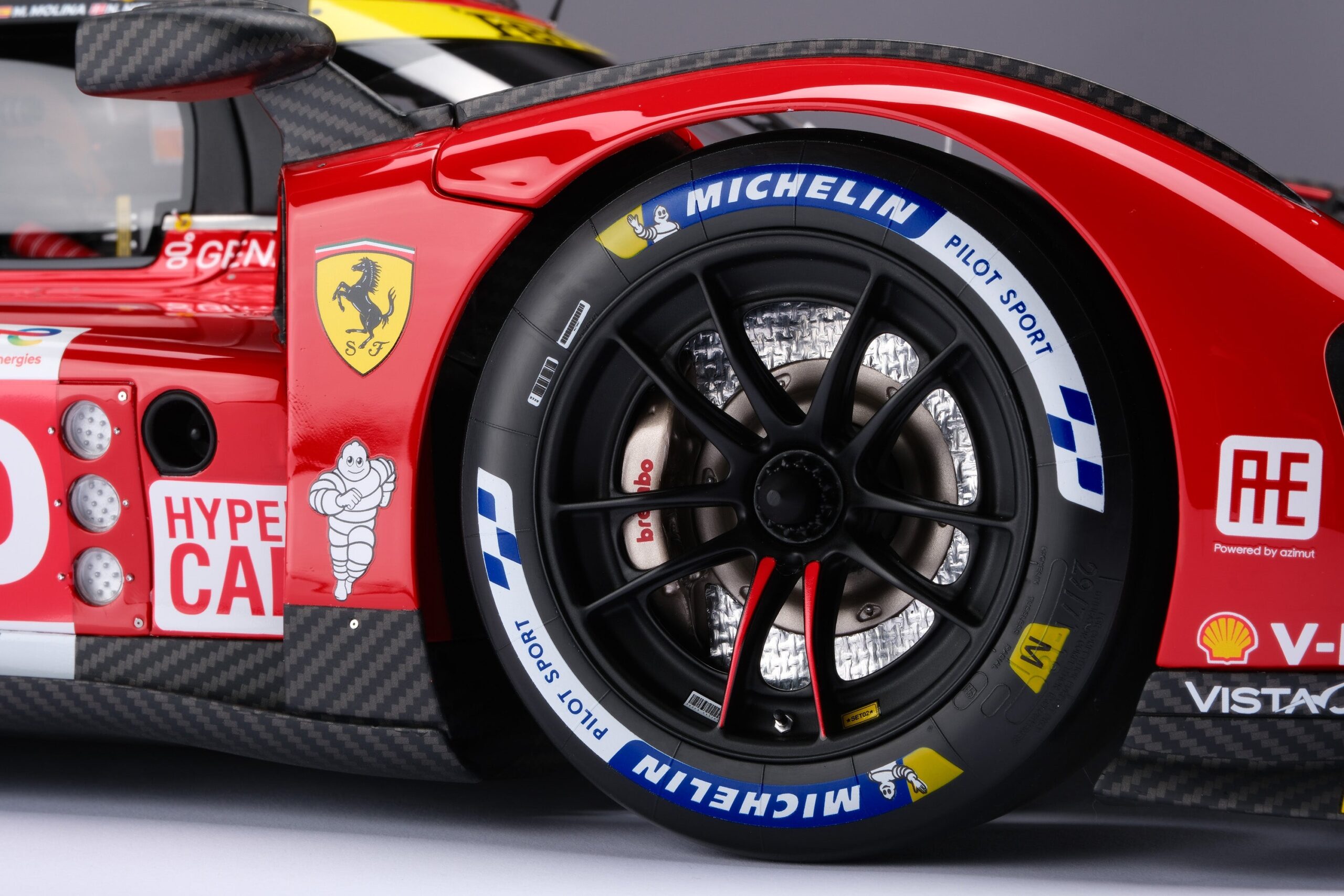 Amalgam Ferrari 499P 2023 Le Mans - Rot | 1:8 - 画像43