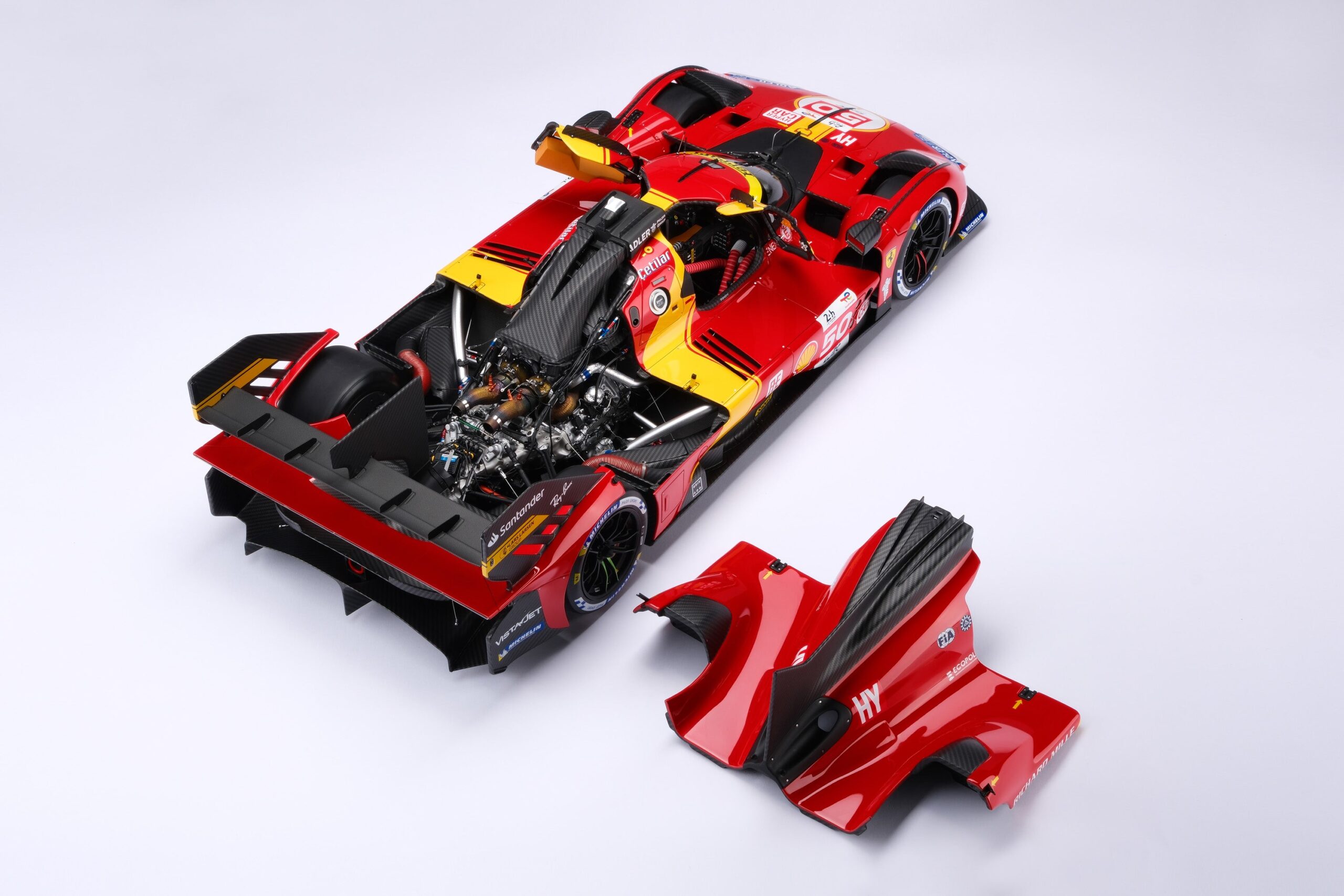 Amalgam Ferrari 499P 2023 Le Mans - Rot | 1:8 - 画像36