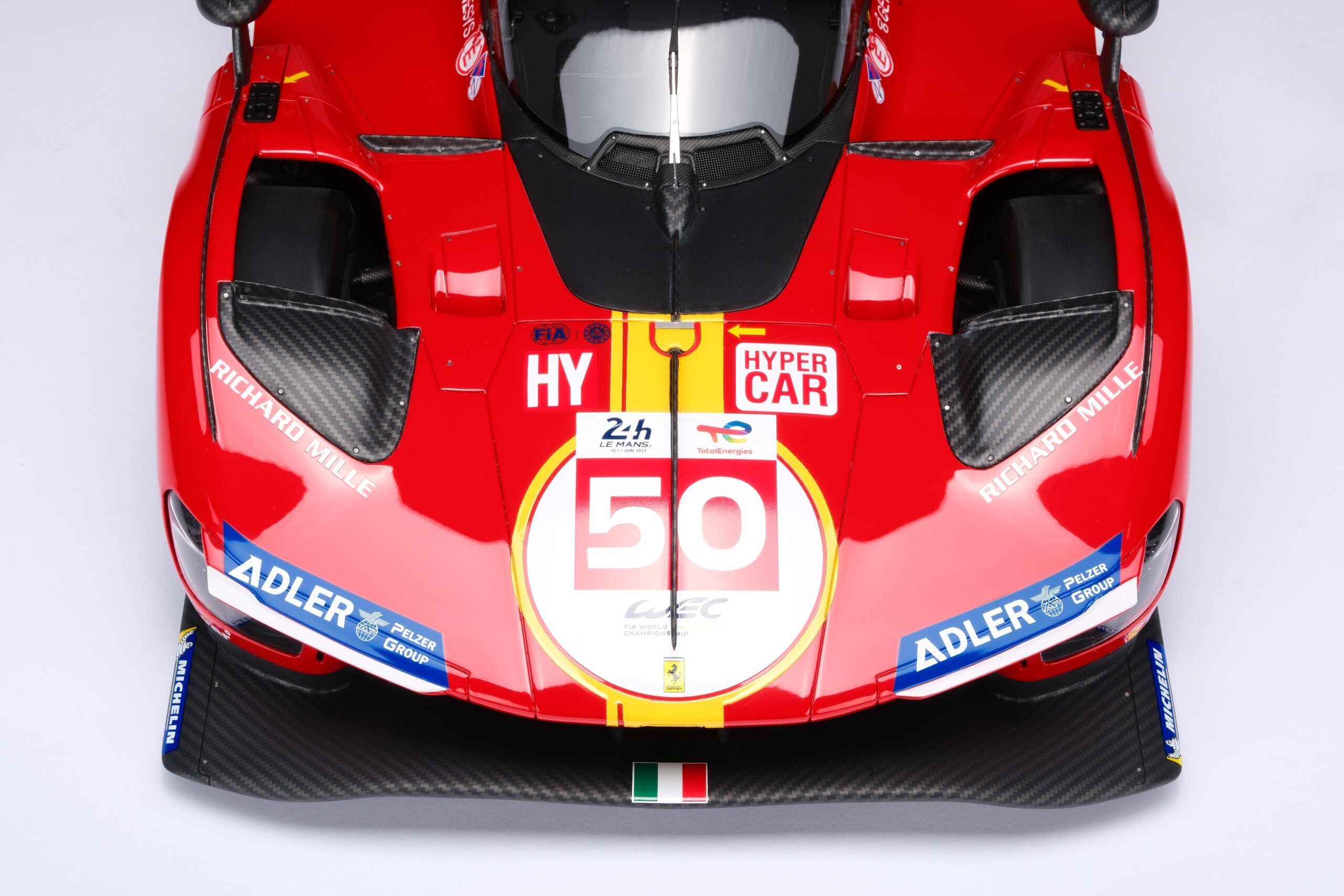 Amalgam Ferrari 499P 2023 Le Mans - Rot | 1:8 - 画像44
