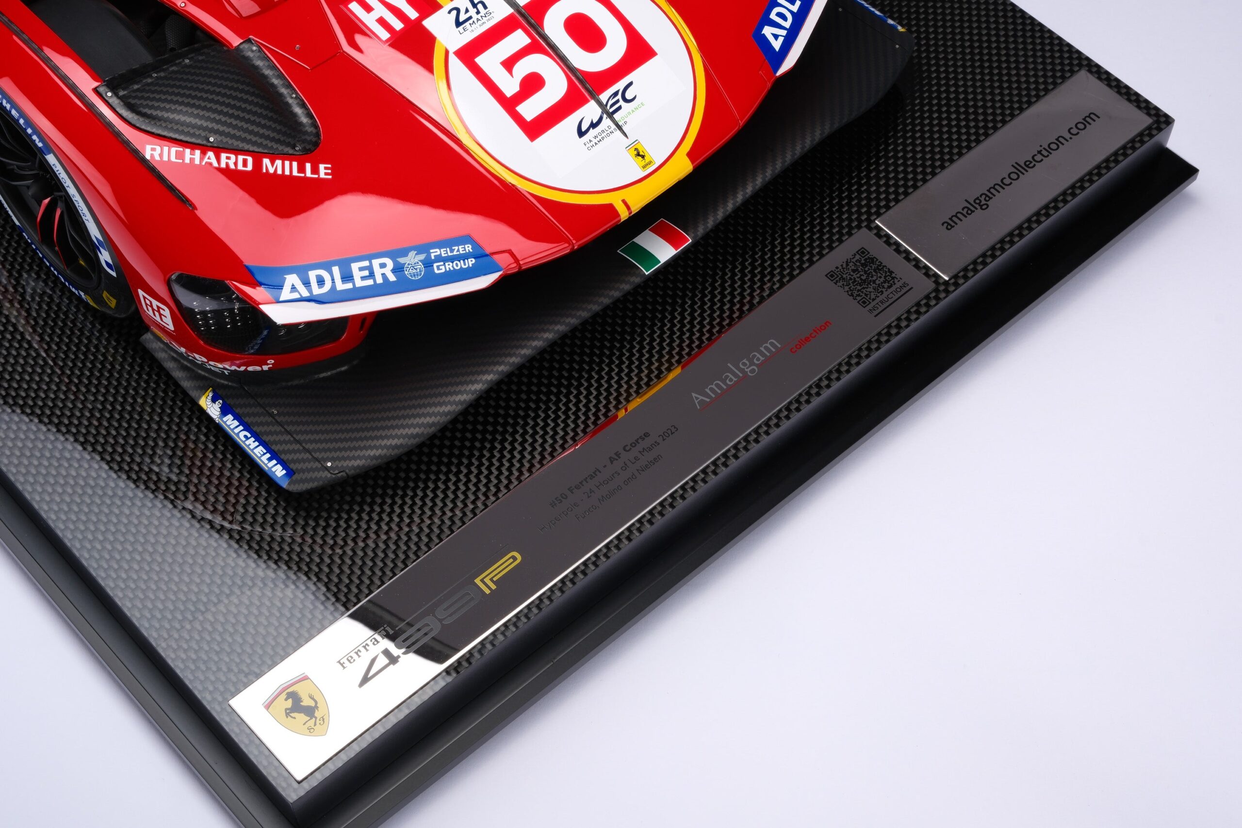 Amalgam Ferrari 499P 2023 Le Mans - Rot | 1:8 - 画像41