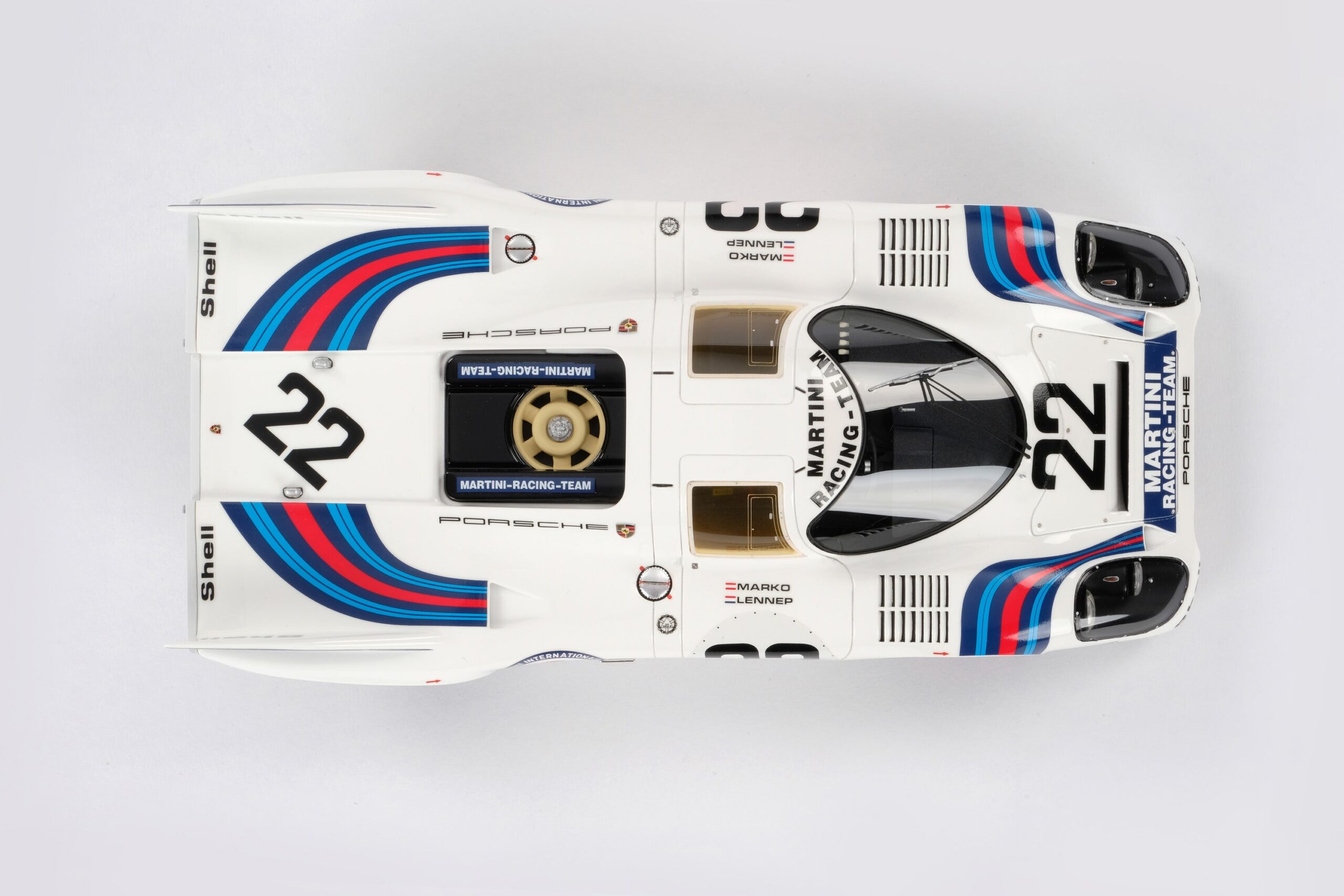 Amalgam Porsche 917 KH 1971 Le Mans Winner Martini Livery | 1:18 - Imagen 18