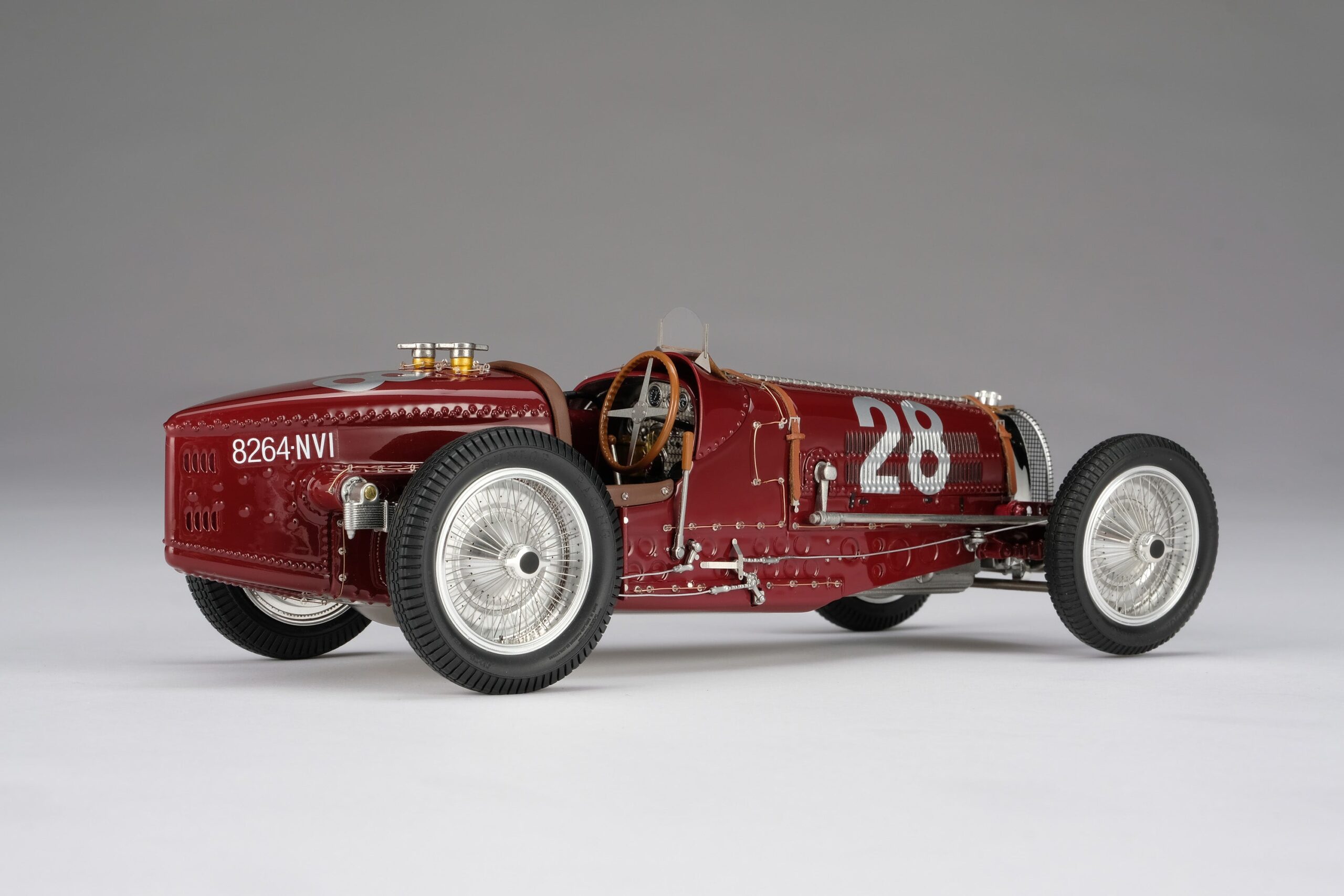 Amalgam Bugatti Type 59 1934 Monaco Grand Prix Nuvolari - Rot | 1:18 - Imagen 12