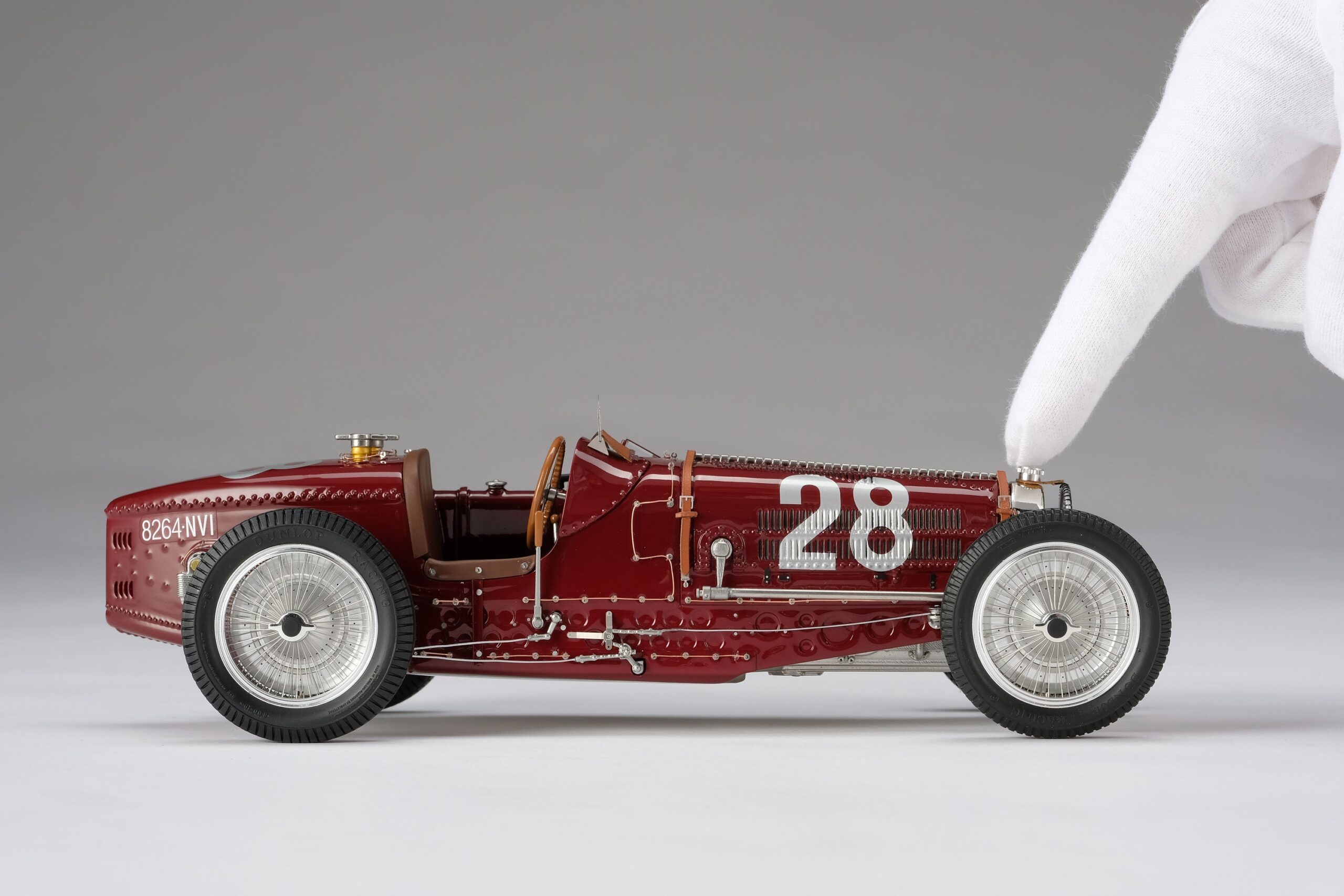 Amalgam Bugatti Type 59 1934 Monaco Grand Prix Nuvolari - Rot | 1:18 - Imagen 4