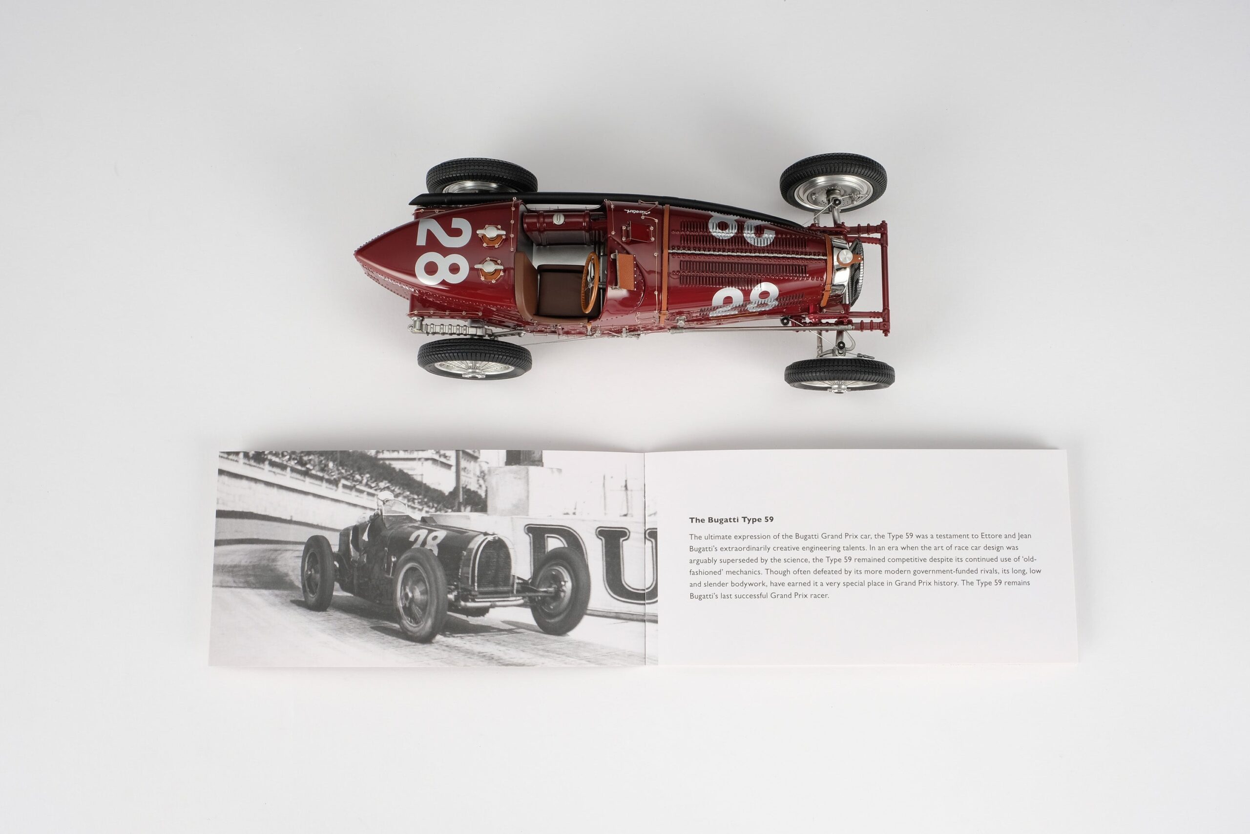 Amalgam Bugatti Type 59 1934 Monaco Grand Prix Nuvolari - Rot | 1:18 - Imagen 16