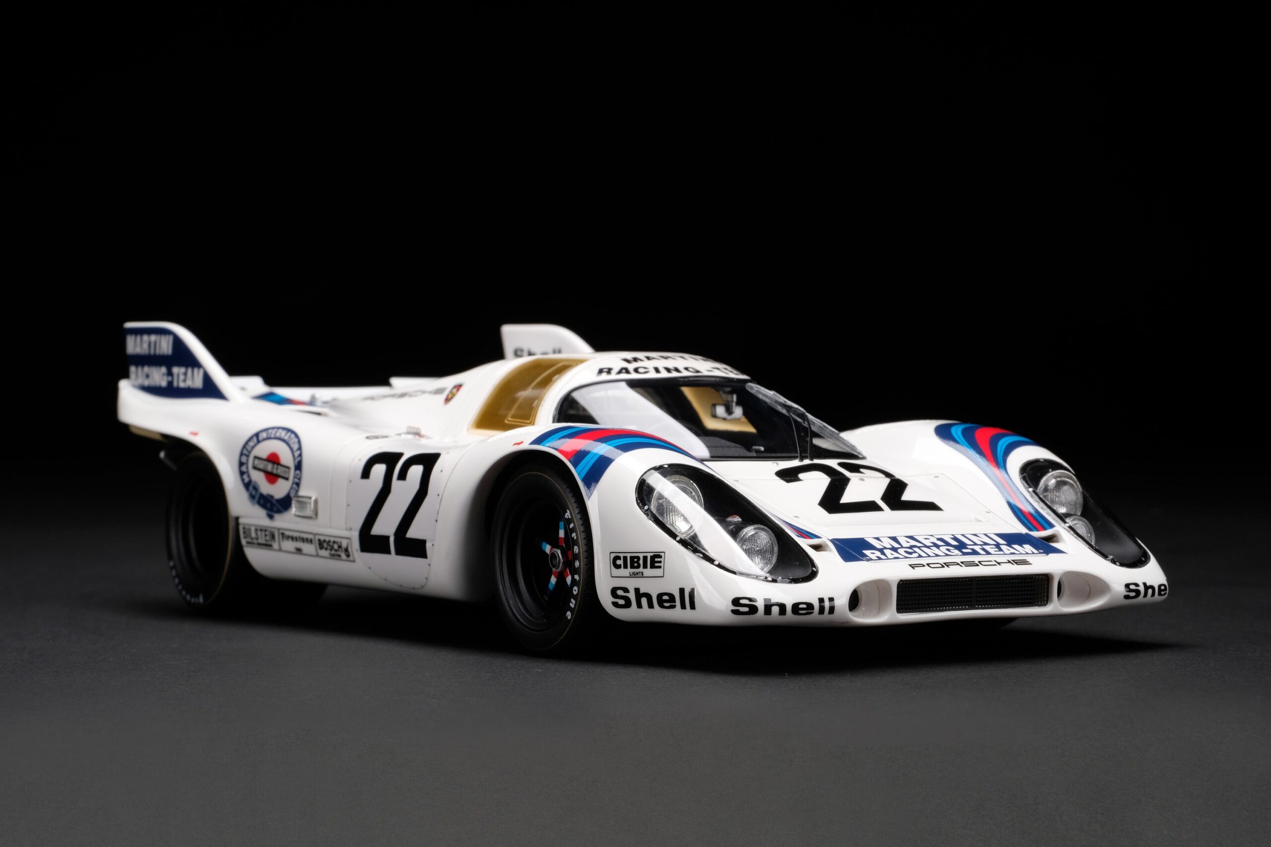 Amalgam Porsche 917 KH 1971 Ganador de Le Mans Decoración Martini | 1:18
