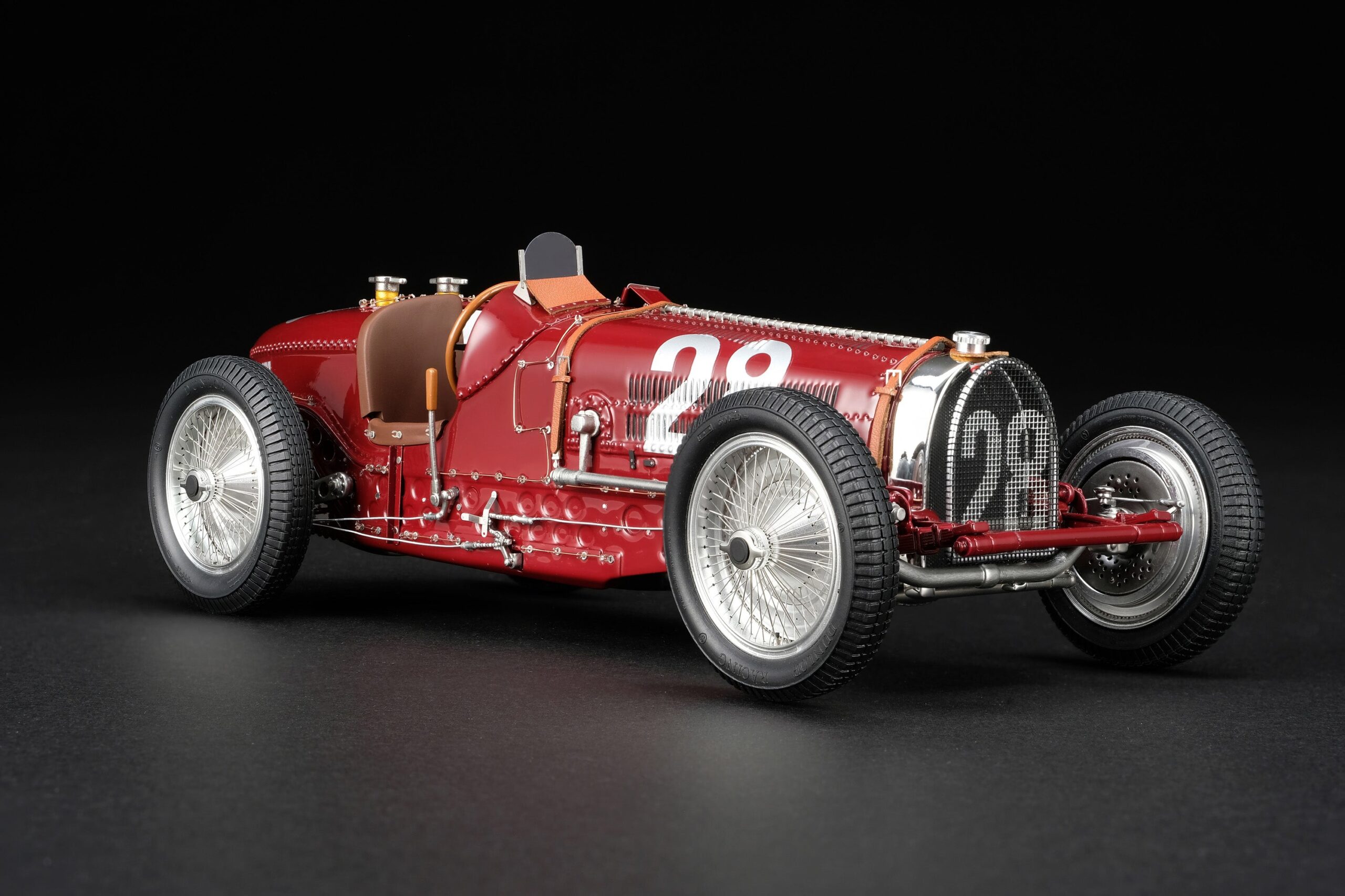 Amalgam Bugatti Type 59 1934 Monaco Grand Prix Nuvolari - Rojo | 1:18