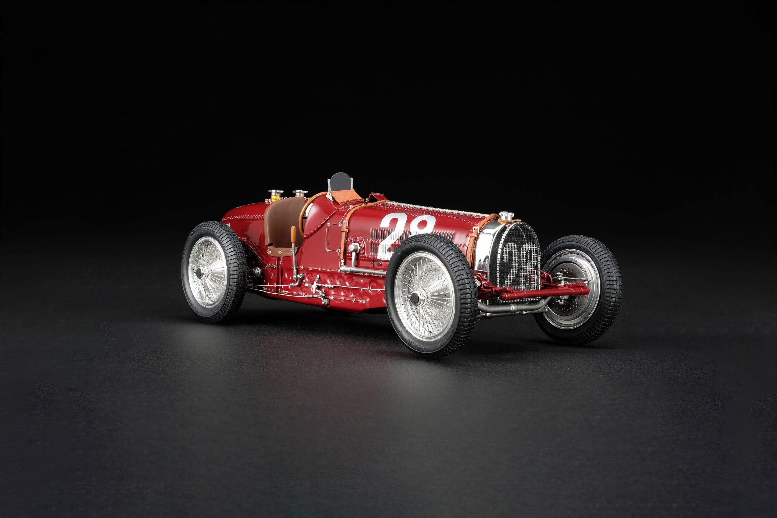 Amalgam Bugatti Type 59 1934 Monaco Grand Prix Nuvolari - Rot | 1:18 - Imagen 2
