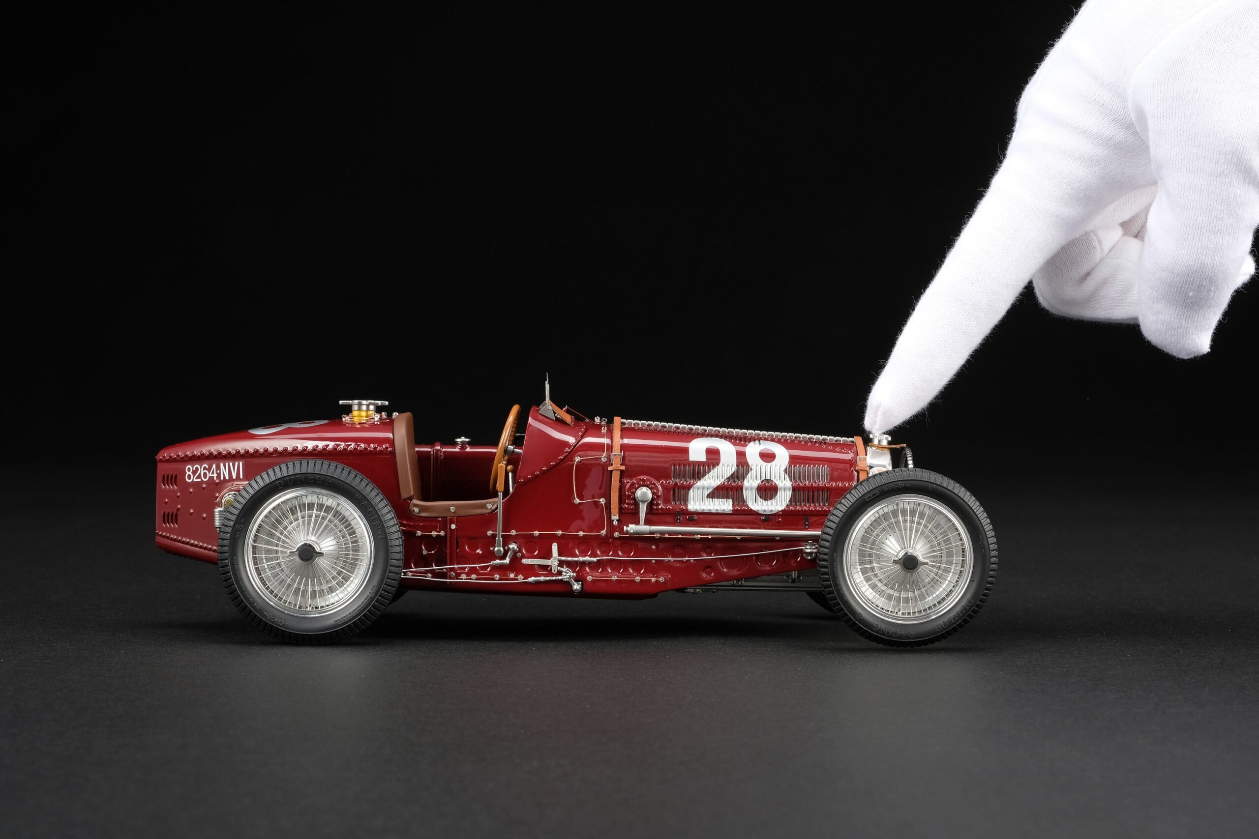 Amalgam Bugatti Type 59 1934 Monaco Grand Prix Nuvolari - Rot | 1:18 - Imagen 3