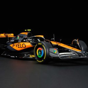 Amalgam McLaren MCL60 Grand Prix de Grande-Bretagne 2023 - Chrome | 1:8