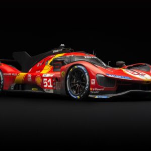 Amalgam Ferrari 499P 2023 Le Mans Winner (#51) Race Weathered – Red | 1:8