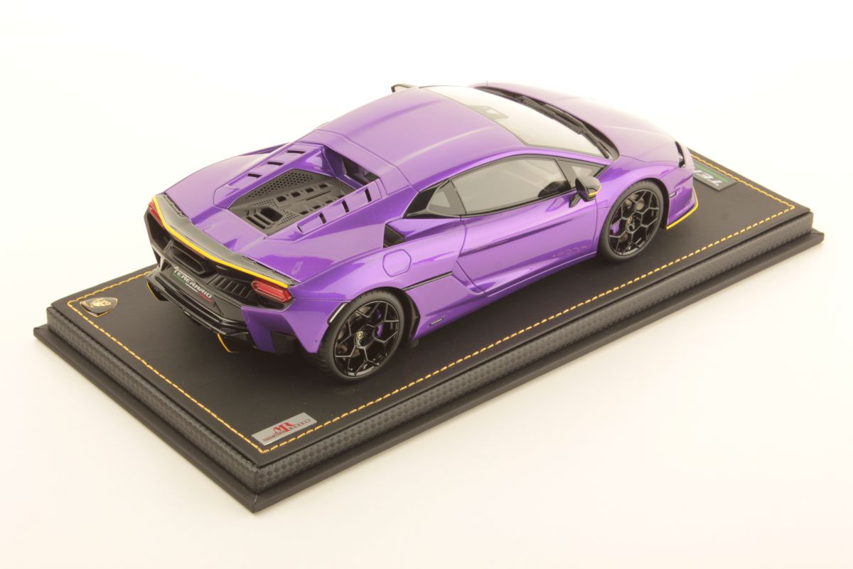 MR Collection Lamborghini Temerario - ONE OFF Viola Pasifae with Yellow Livery | 1:18 - Image 2