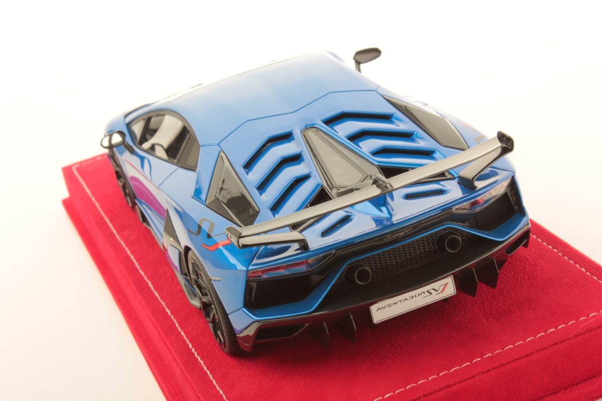MR Collection Lamborghini Aventador SVJ - Blue Nethuns | 1:18 - Image 4