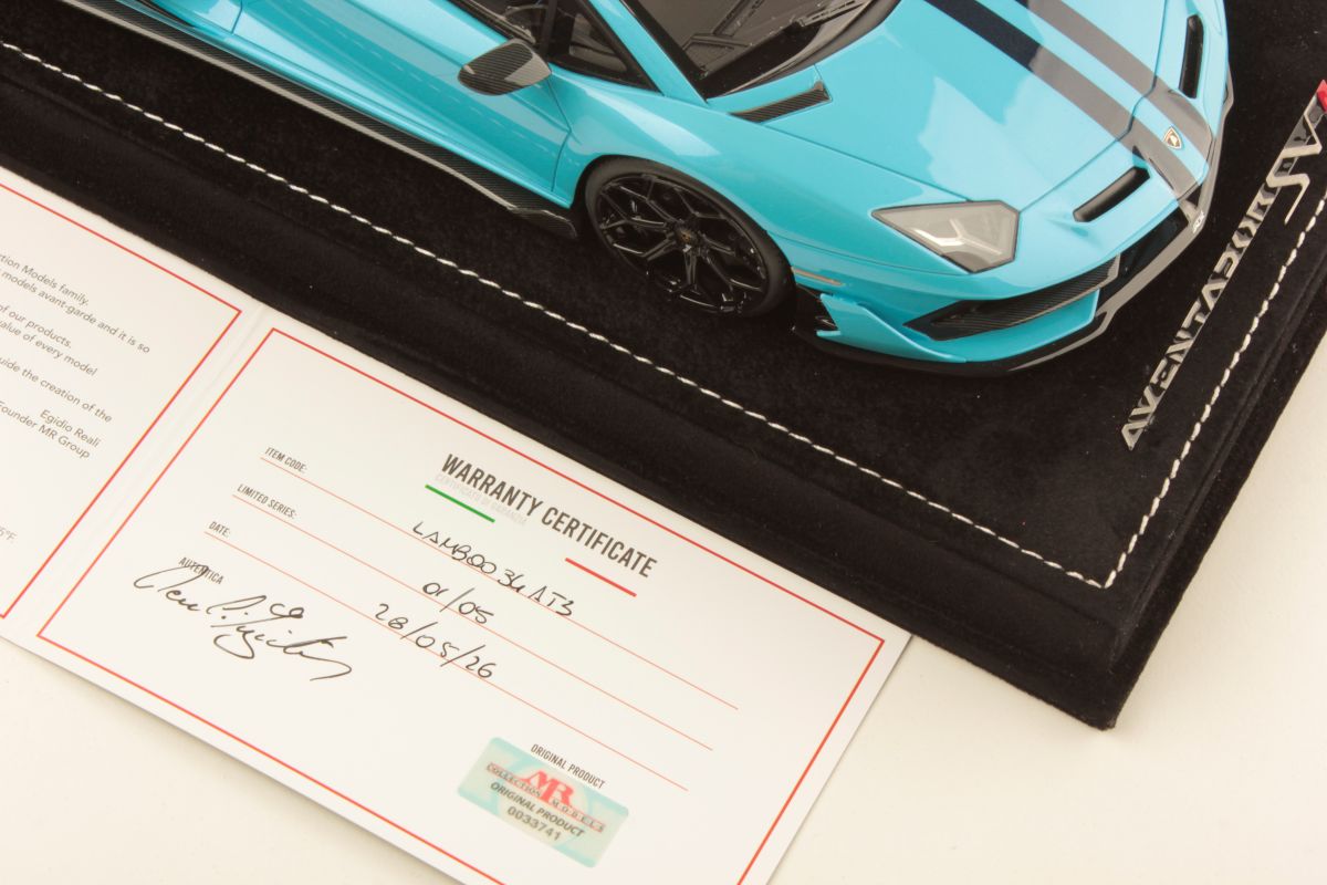 MR Collection Lamborghini Aventador SVJ - Blue Cepheus | 1:18 - Image 7