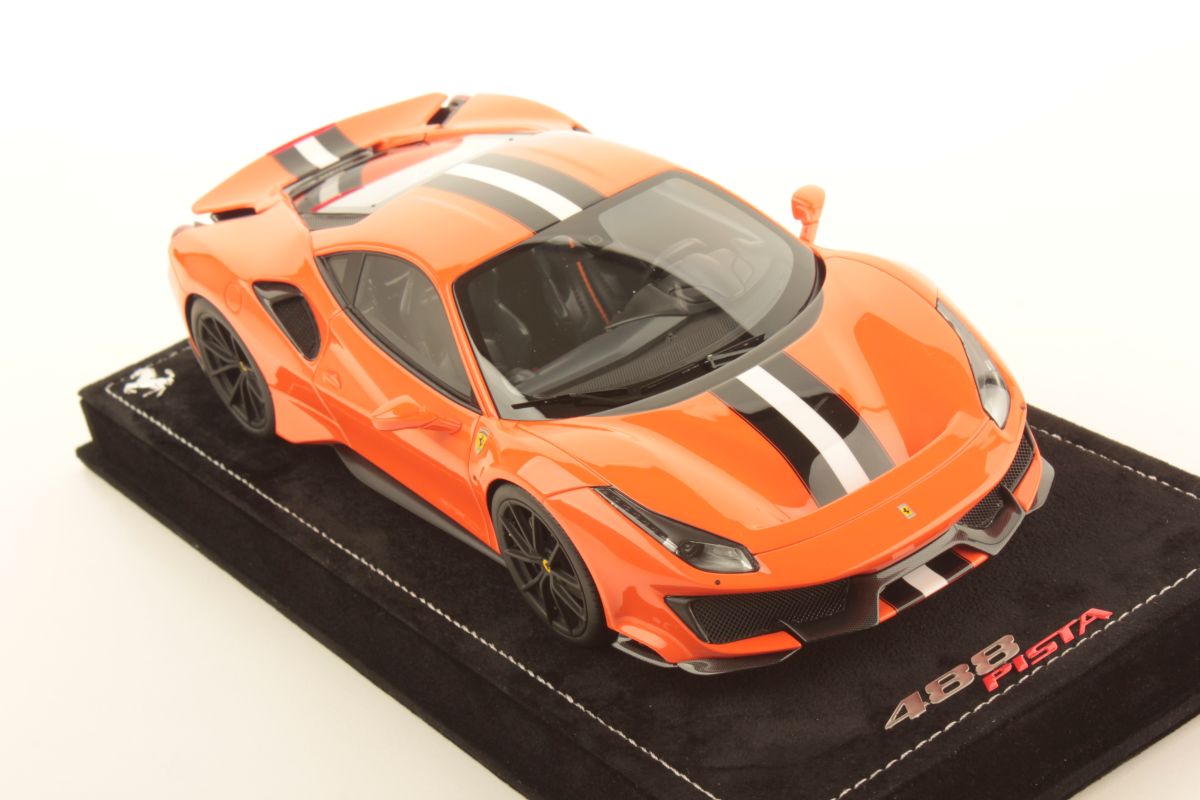 MR Collection Ferrari 488 Pista - Pastel Orange | 1:18 - Image 3