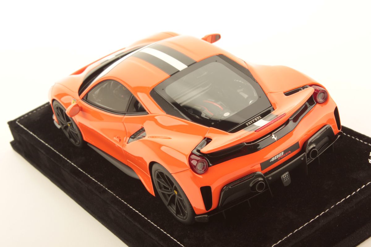 MR Collection Ferrari 488 Pista - Pastel Orange | 1:18 - Image 4