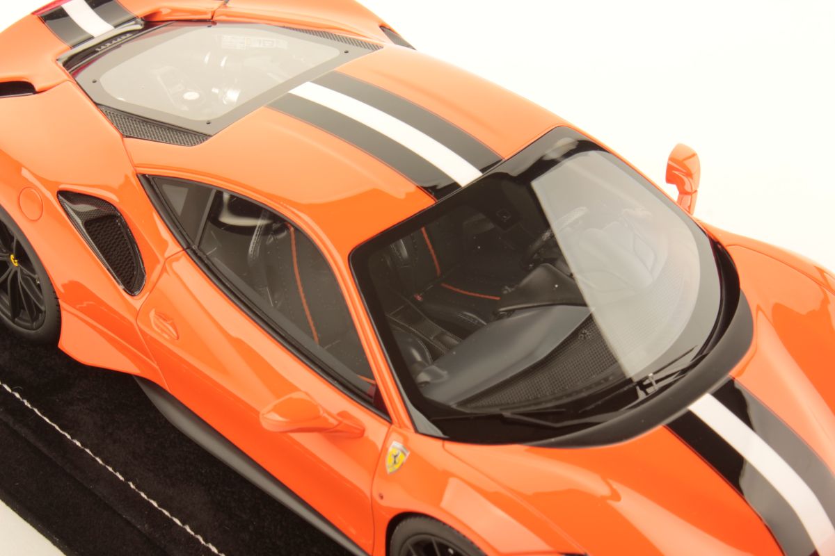 MR Collection Ferrari 488 Pista - Pastel Orange | 1:18 - Image 6