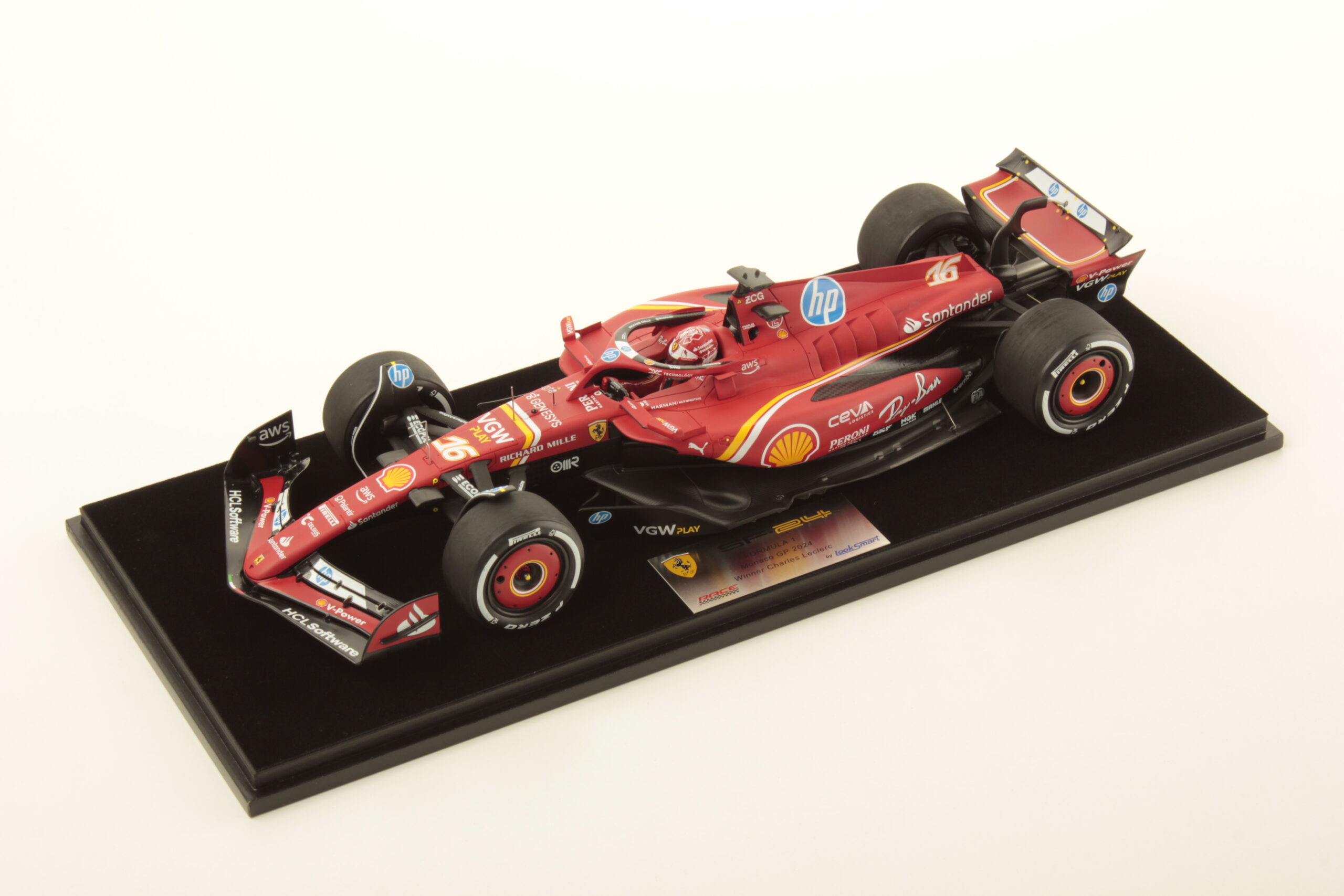 MR Collection Ferrari SF-24 GP di Monaco 2024 Sainz 3° Posto - Livrea da Gara | 1:18