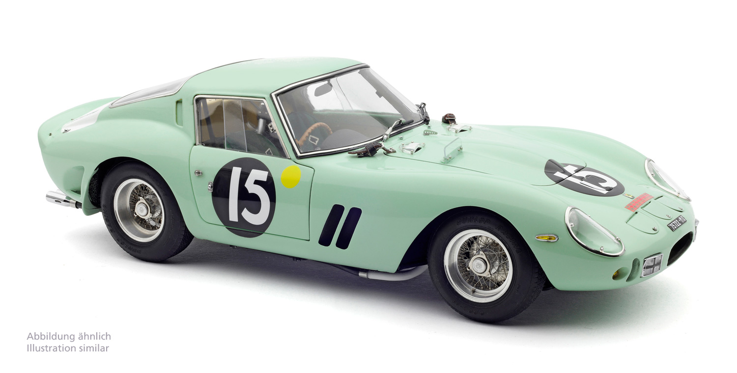CMC Ferrari 250 GTO Stirling Moss/Innes Ireland, Winner, 1962 Goodwood #15 Chassis 3505GT, Limited Edition 2200 M-247 - 1/18