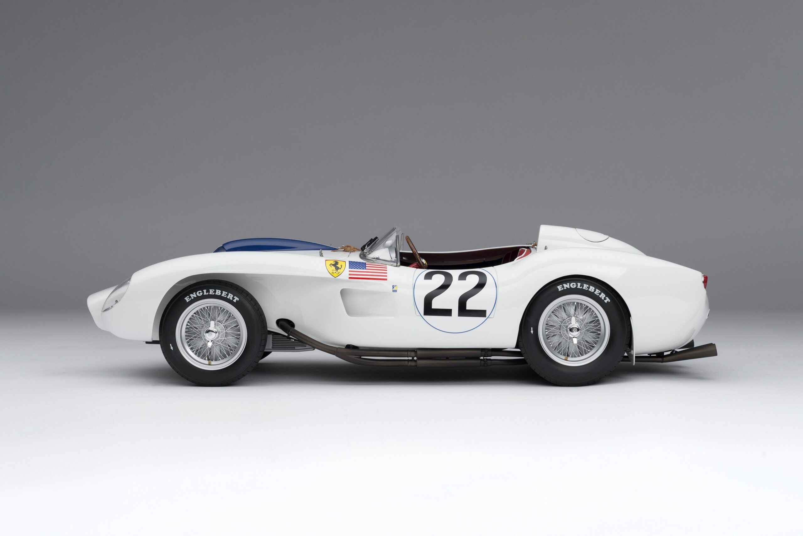 Amalgam Ferrari 250 TR 1958 Le Mans "Lucybelle II" - Weiß | 1:8 - Image 9
