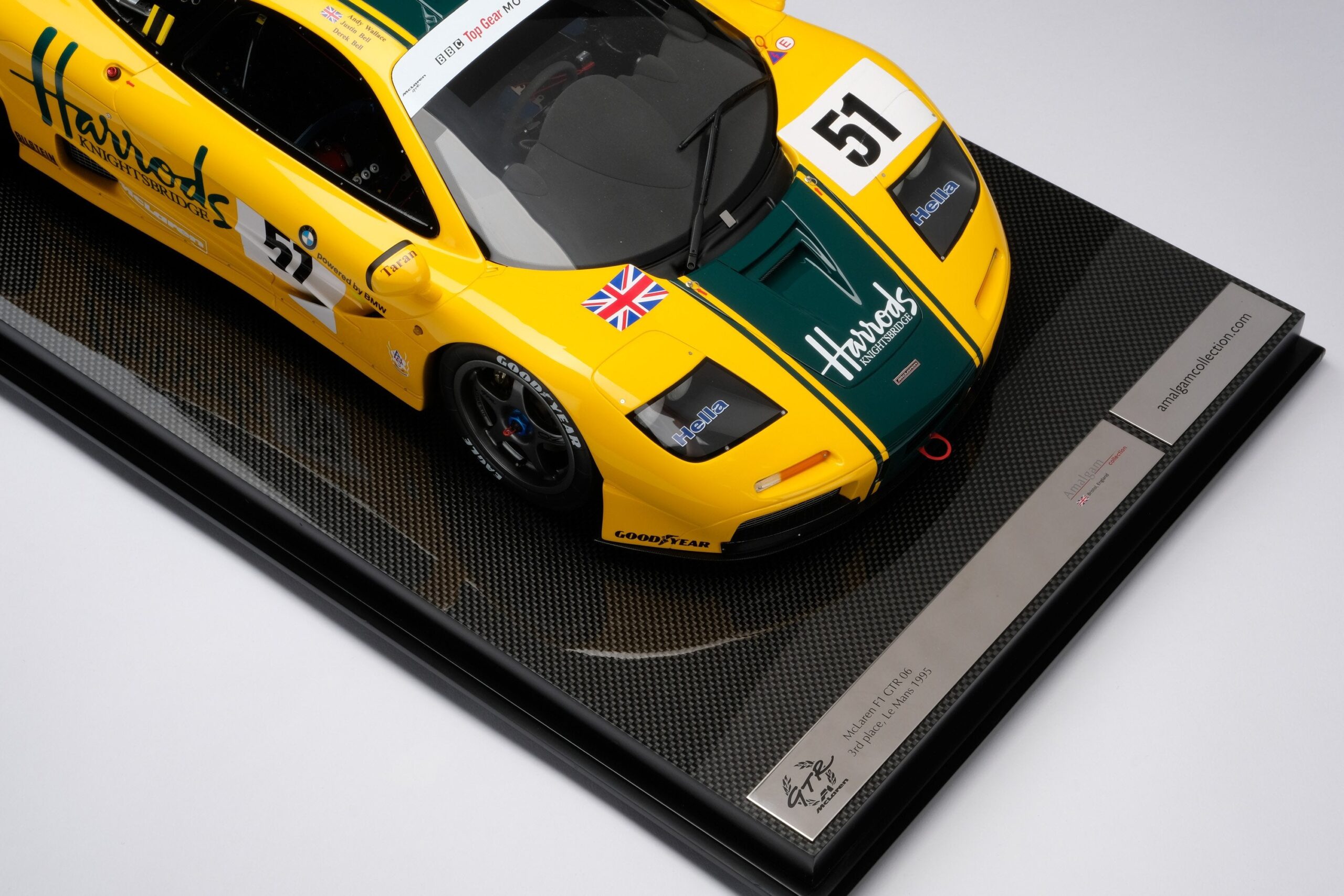 Amalgam McLaren F1 GTR Harrods - 1995 Le Mans 3rd Place - Gelb | 1:8 - Imagen 12