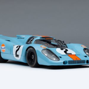 Amalgam Porsche 917K Vainqueur Daytona 1970 Livrée Gulf - Bleu clair / Orange | 1:8