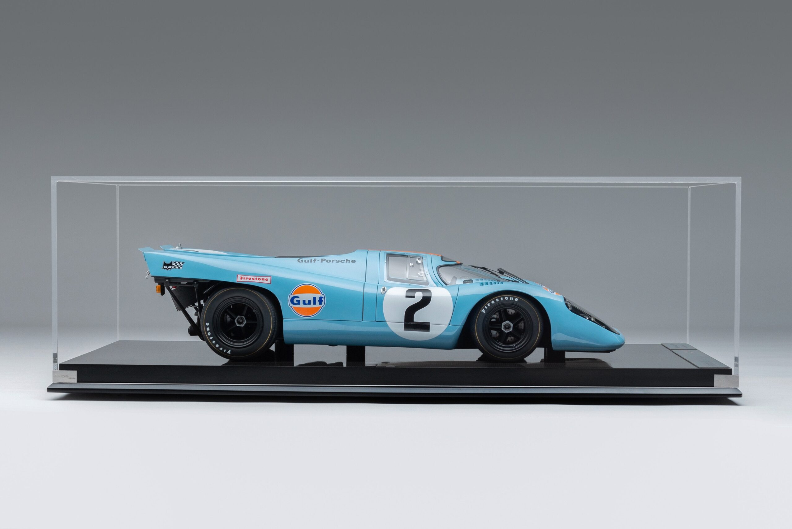 Amalgam Porsche 917K 1970 Daytona Winner Gulf Livery - Hellblau / Orange | 1:8 - Imagen 6