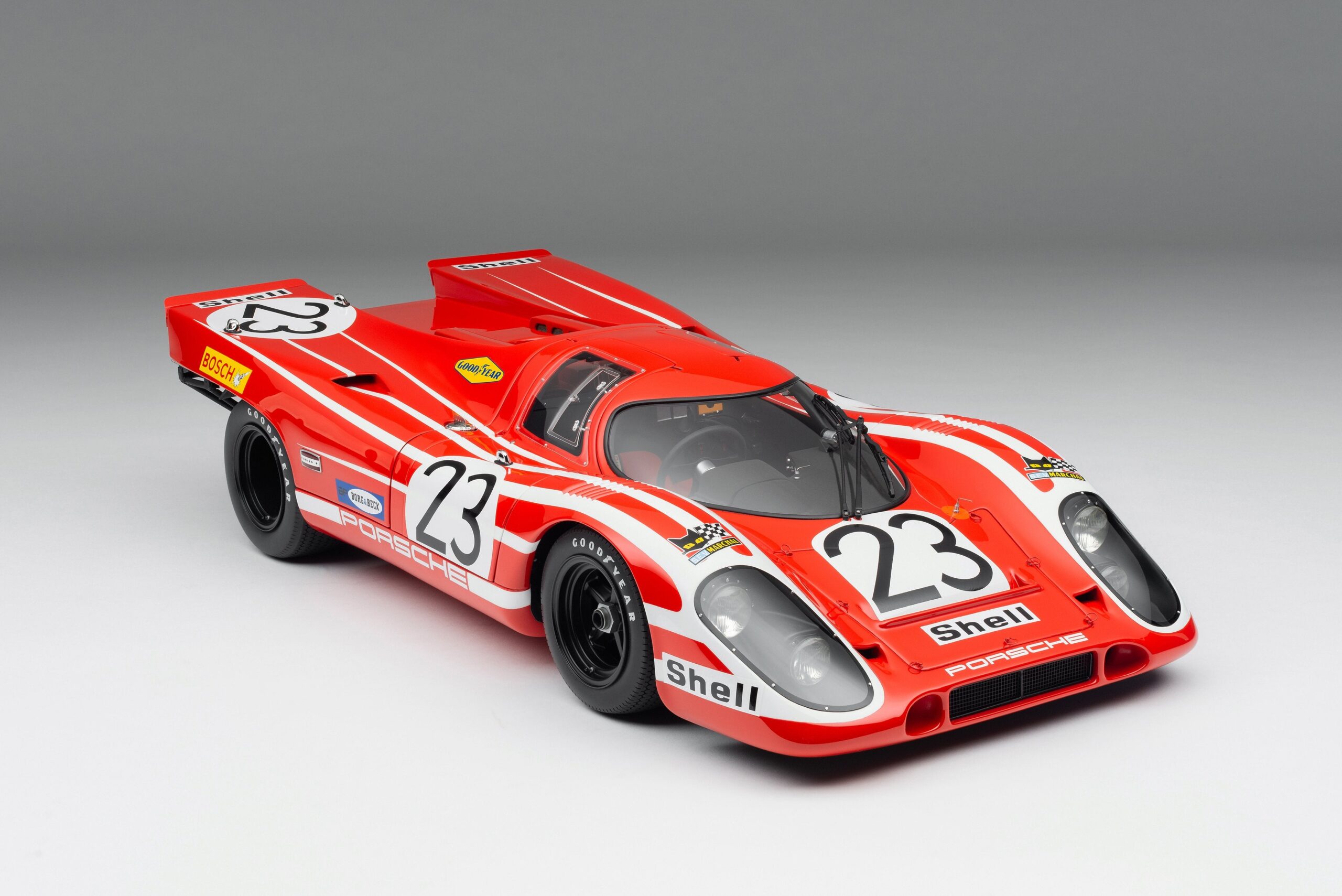Amalgam Porsche 917K 1970 Le Mans Winner Salzburg Livery - Rot | 1:8 - Image 14