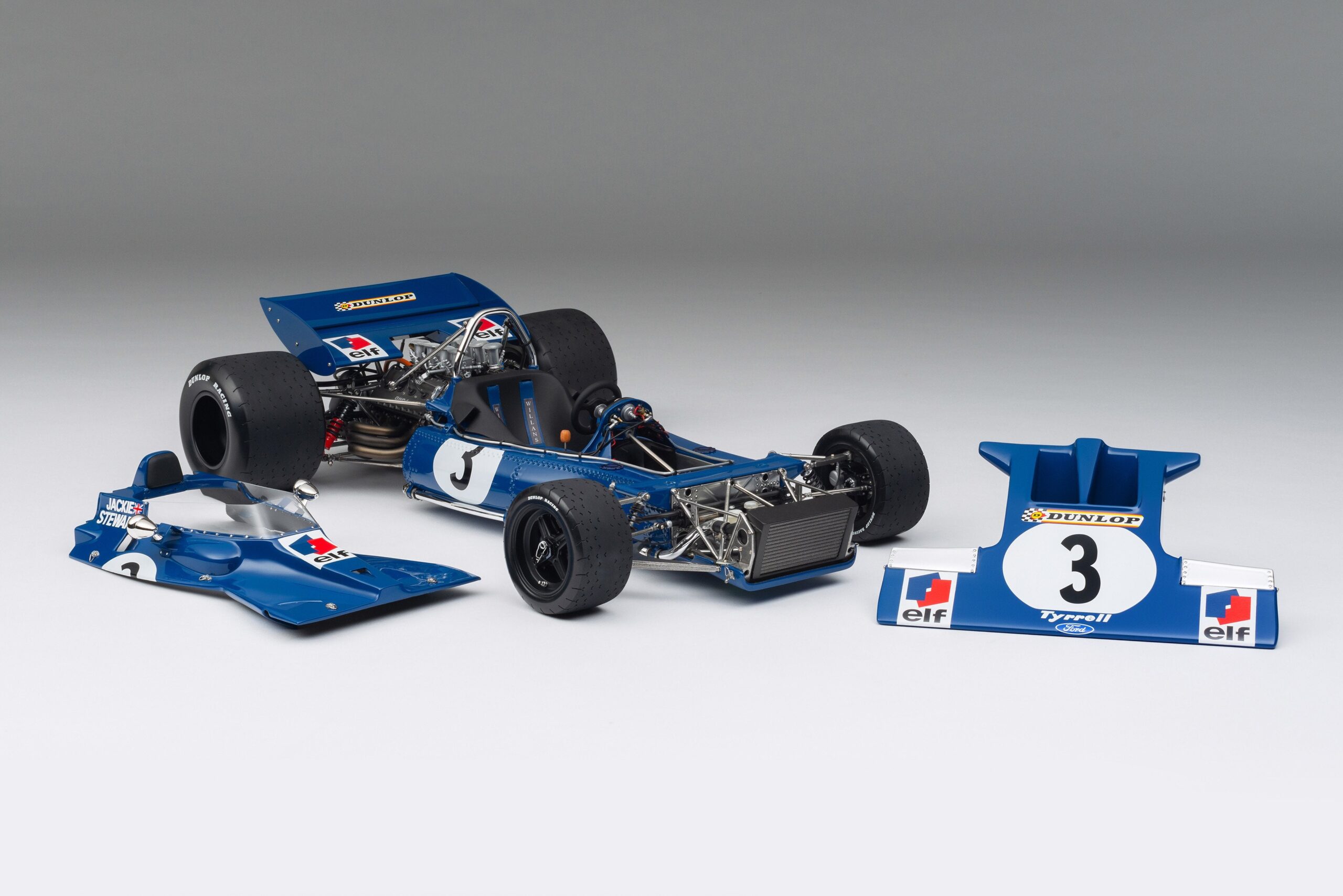 Amalgam Tyrrell 001 1970 Canadian Grand Prix - Blau | 1:8 - Immagine 12