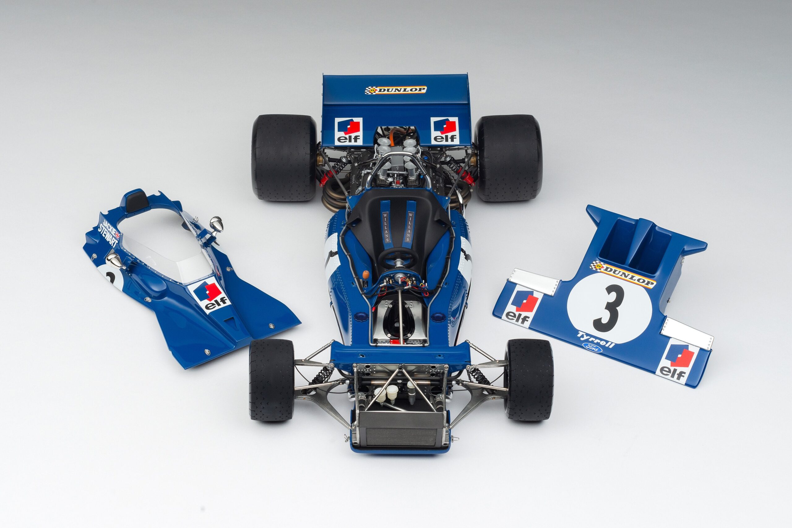 Amalgam Tyrrell 001 1970 Canadian Grand Prix - Blau | 1:8 - Immagine 4