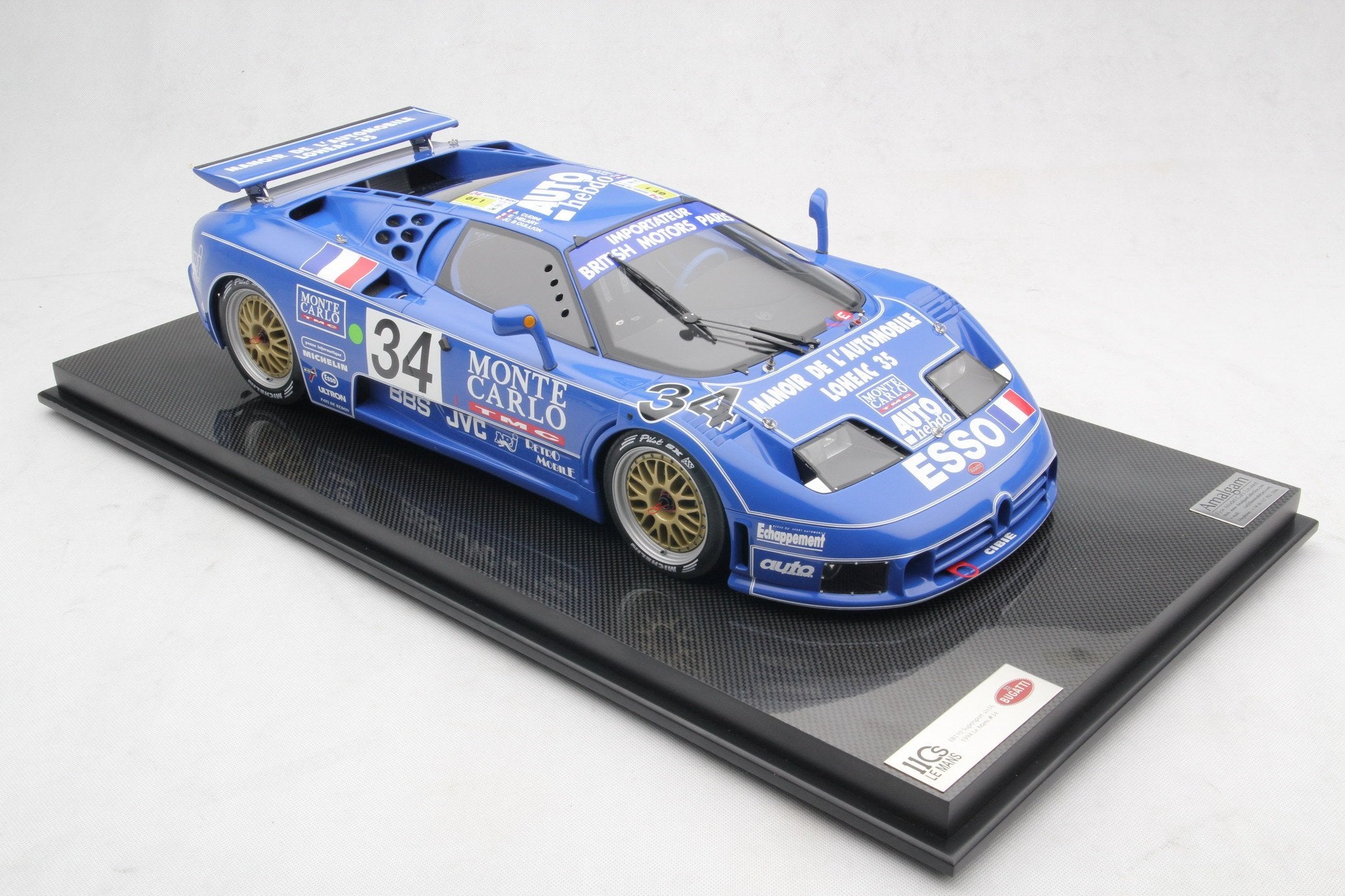 Amalgam Bugatti EB110 LM 1994 Le Mans - Blau | 1:8 - Immagine 13